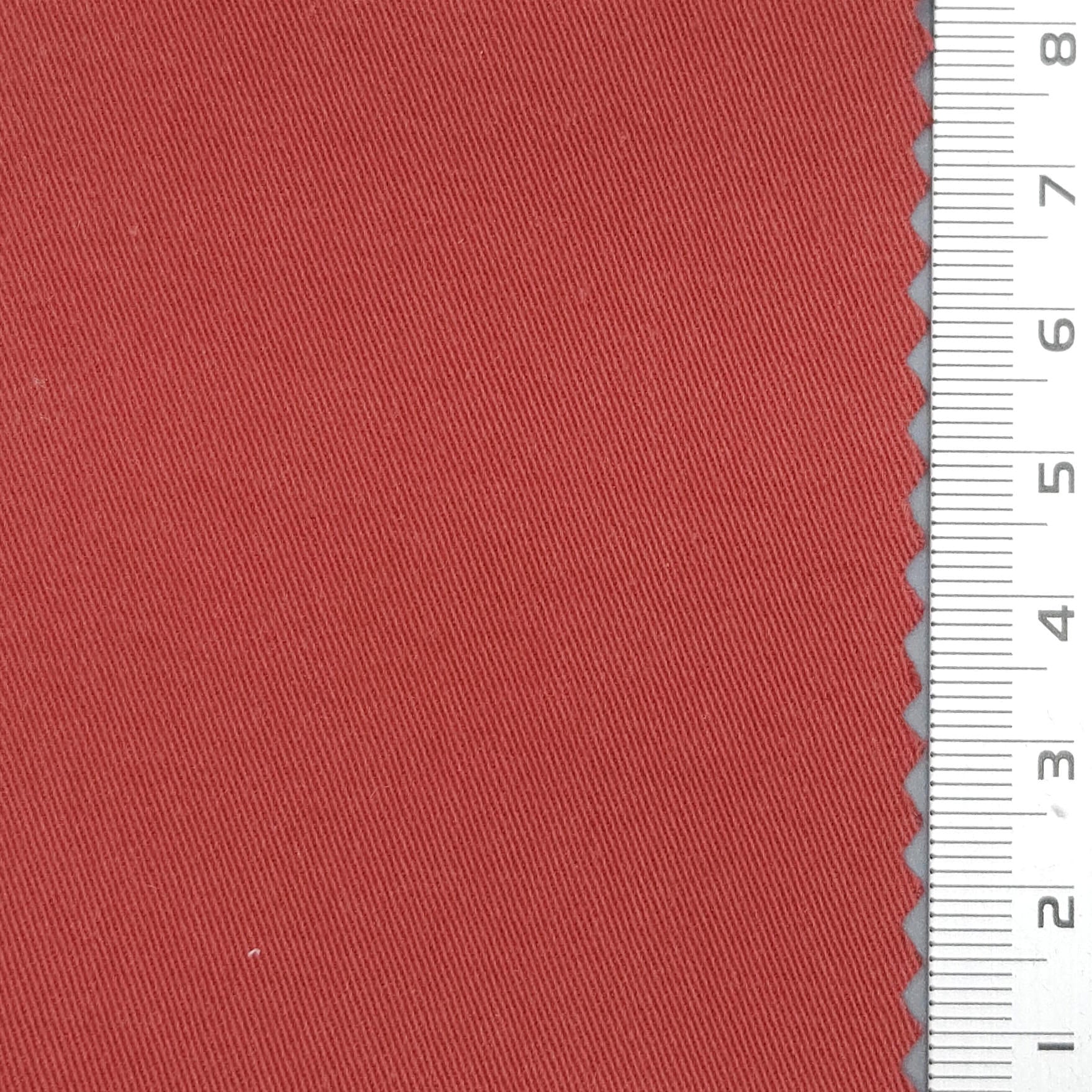20s High Density Solid Enzyme Washing Spandex Cotton Woven Fabric - FAB 1664 - 15.Medium Carmine
