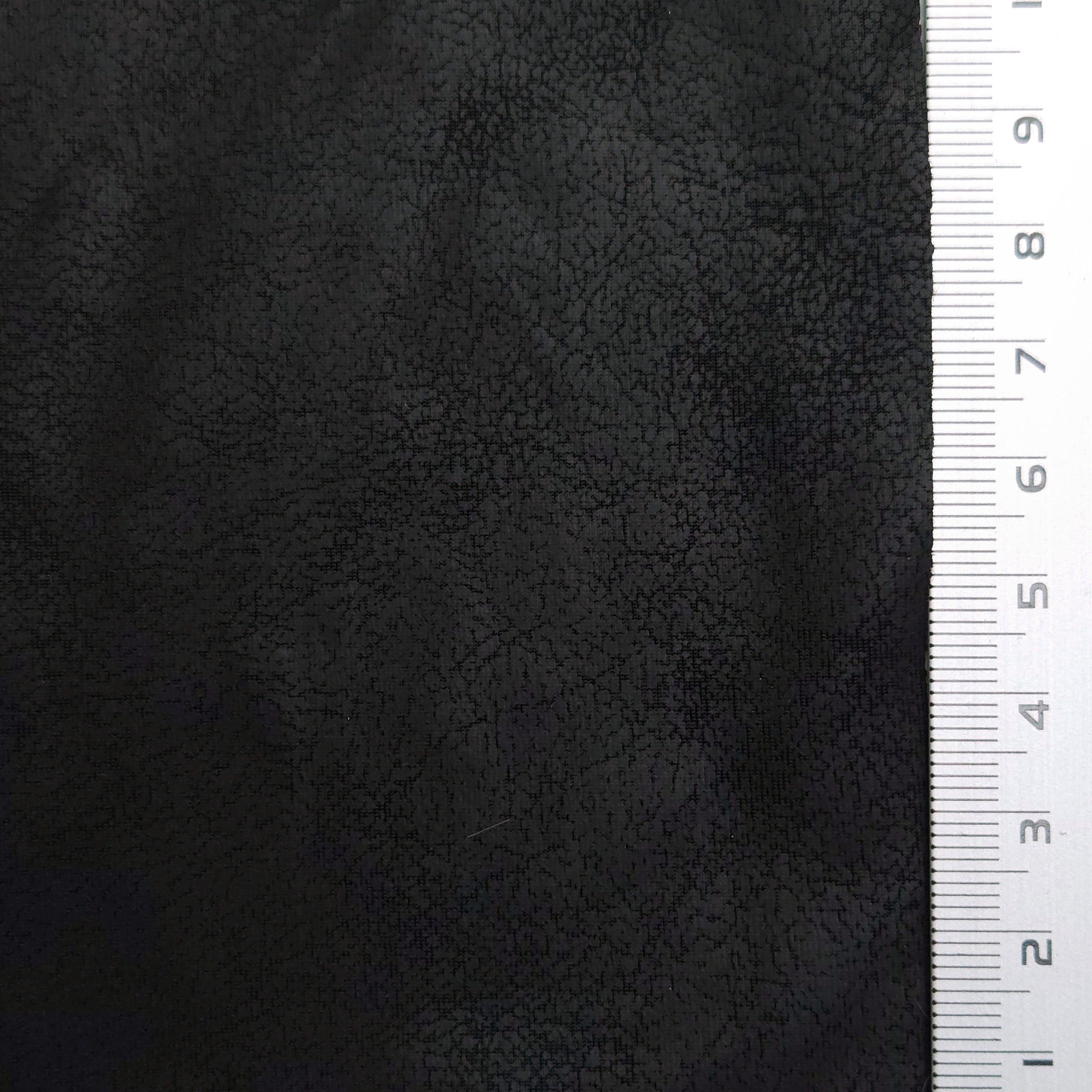Foil Spandex Polyester Knit Fabric - FAB 1566 - 15.Black (Crack)