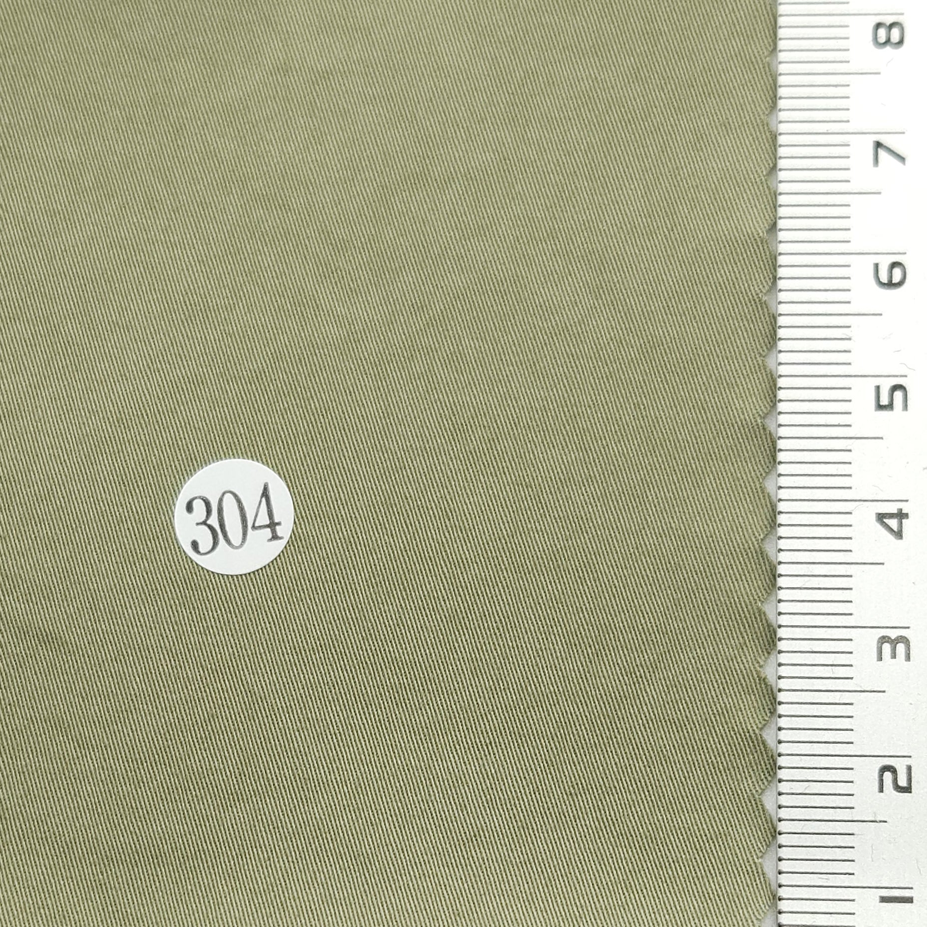 Solid Enzyme Twill Cotton Spandex Woven Fabric - FAB 1568 - 15.Khaki (304)