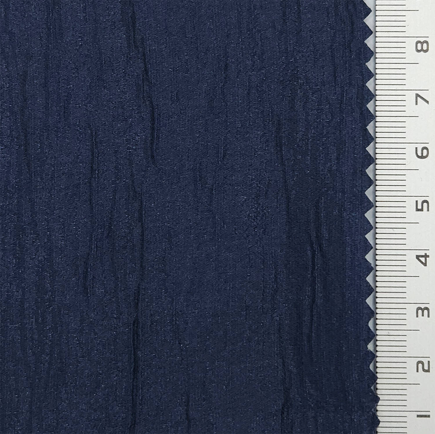 Solid Pleated Satin Acetate Polyester Tencel Woven Fabric - FAB 1792 - 15.Navy blue