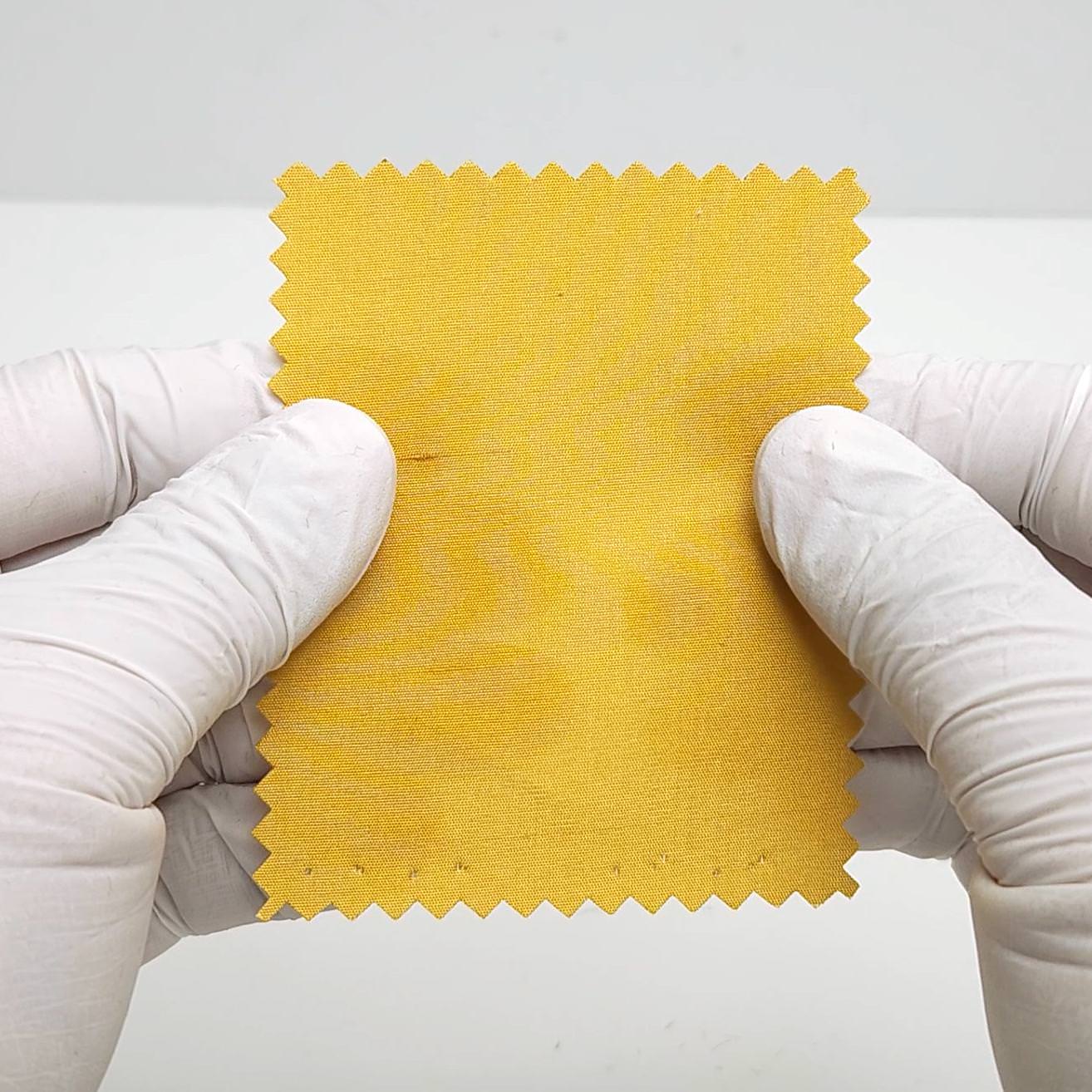 1.Yellow-2.Orange-3.Pink Grey-4.White-5.Black - Solid Shantung Silk Woven Fabric - FAB 1633