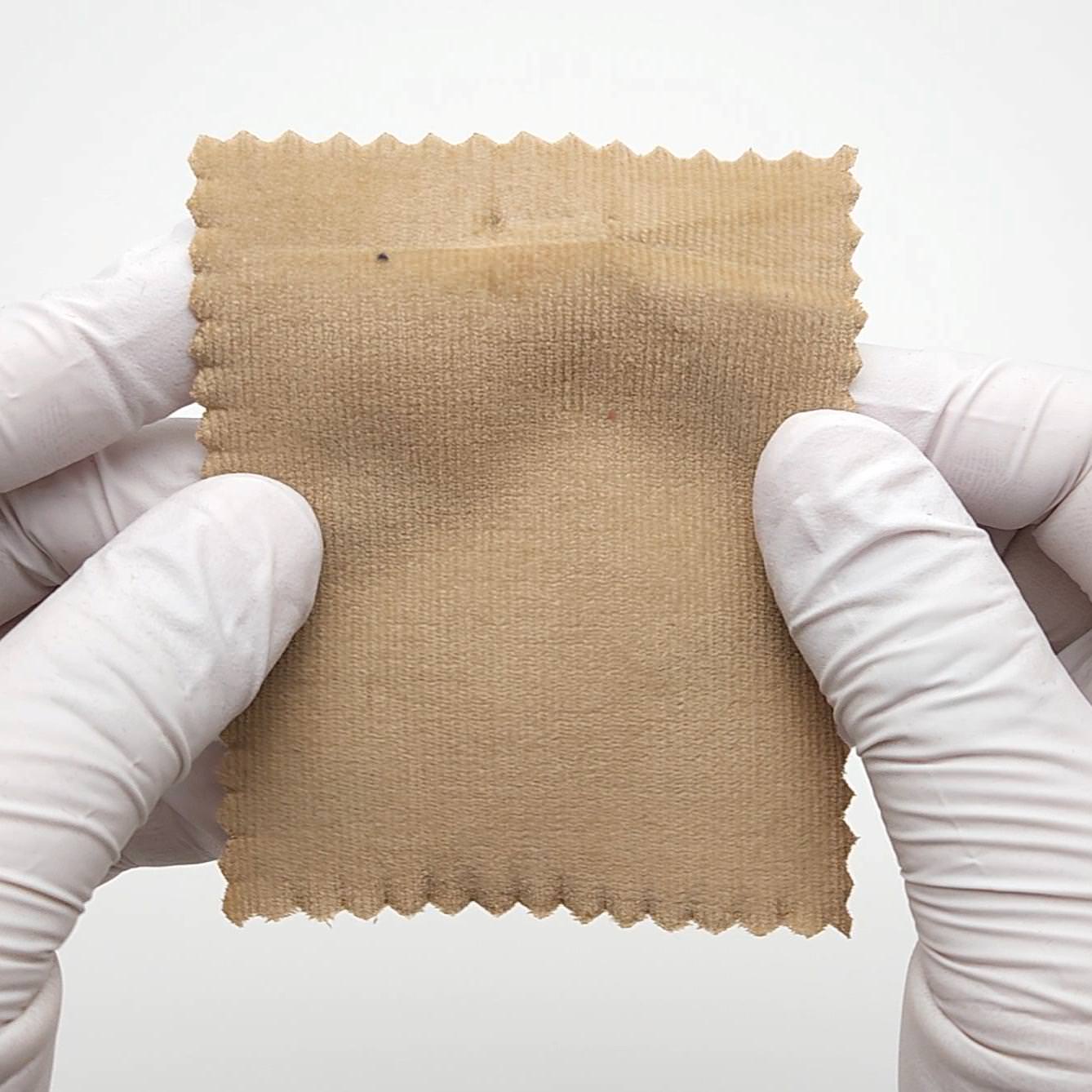 1.Soft Amber-2.Schooner-3.Sandrift-4.Barley Corn-5.Oyster Pink - 28Wale Solid Corduroy Cotton Spandex Woven Fabric - FAB 1666