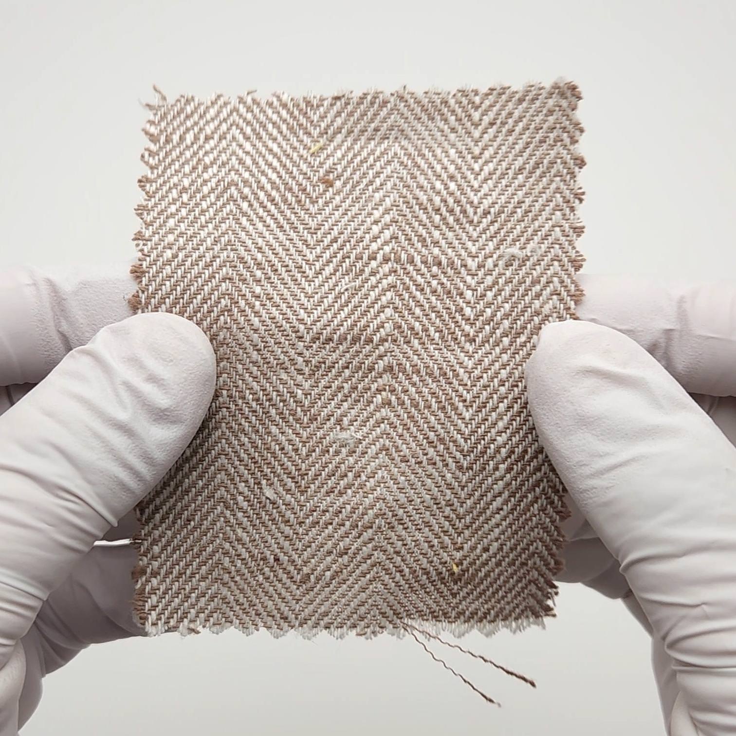 1.Cloud-2.Pale Slate-3.Cold Turkey-4.Bizarre-5.Double Pearl Lusta - 8s Herringbone Washing YarnDyed Cotton Linen Woven Fabric - FAB 1676