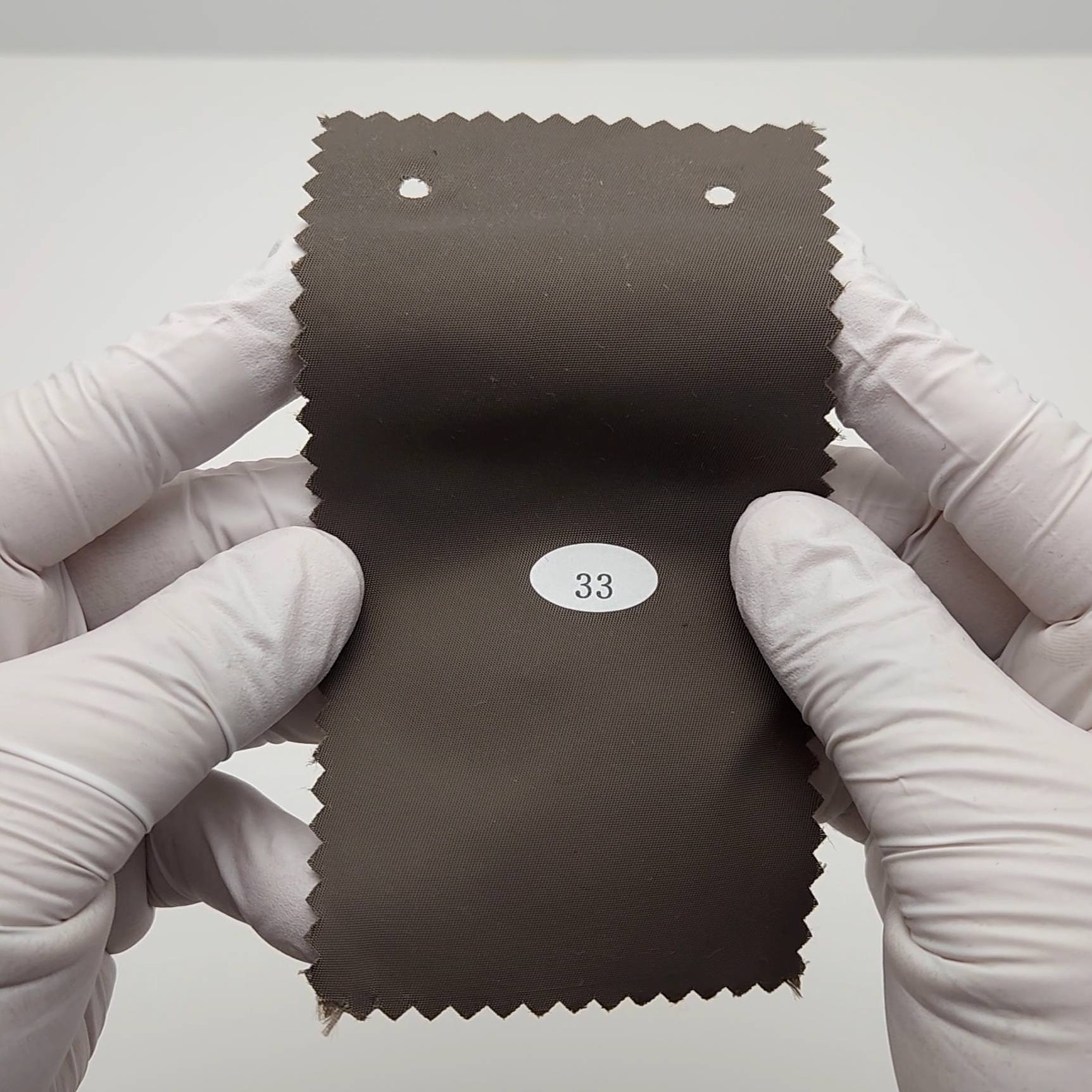 Solid Recycled Nylon Woven Fabric - FAB1681 - 1.Dusty Grey-2.Star Dust-3.Cotton Seed-4.Lemon Grass-5.Olive Haze-6.Camouflage Green-7.Smokey Grey-8.Carbon Grey-9.White-10.Eggshell