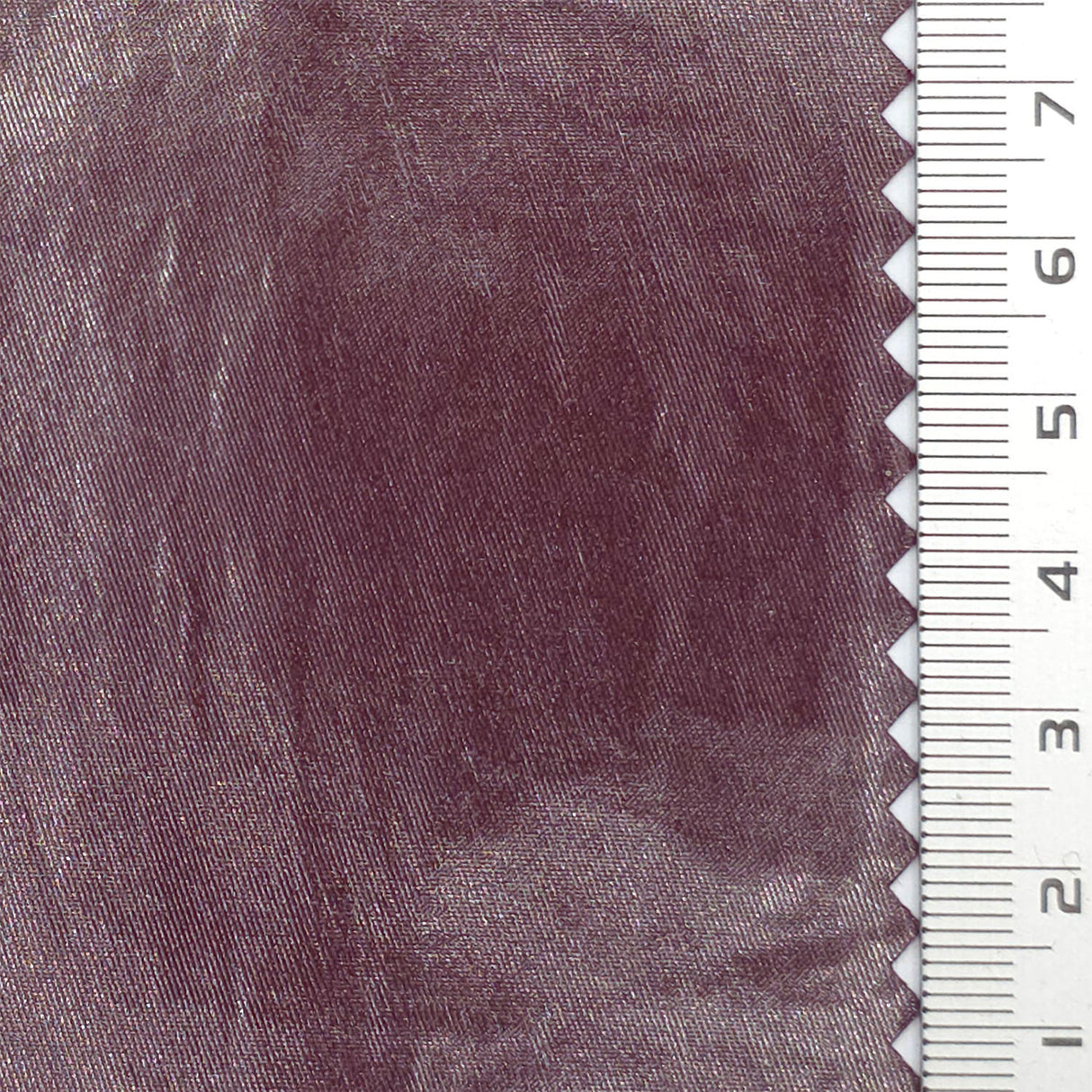 Plum Coated Crush PU Nylon Woven Fabric - FAB1832