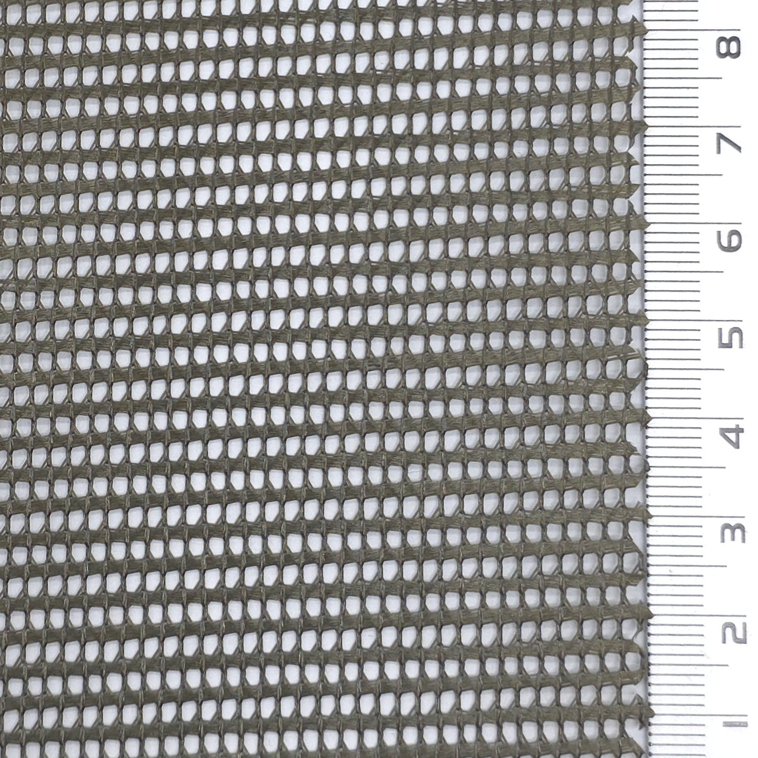 Resin Finished Rigid Nylon Mesh Knit Fabric - FAB1943 - Olive Green