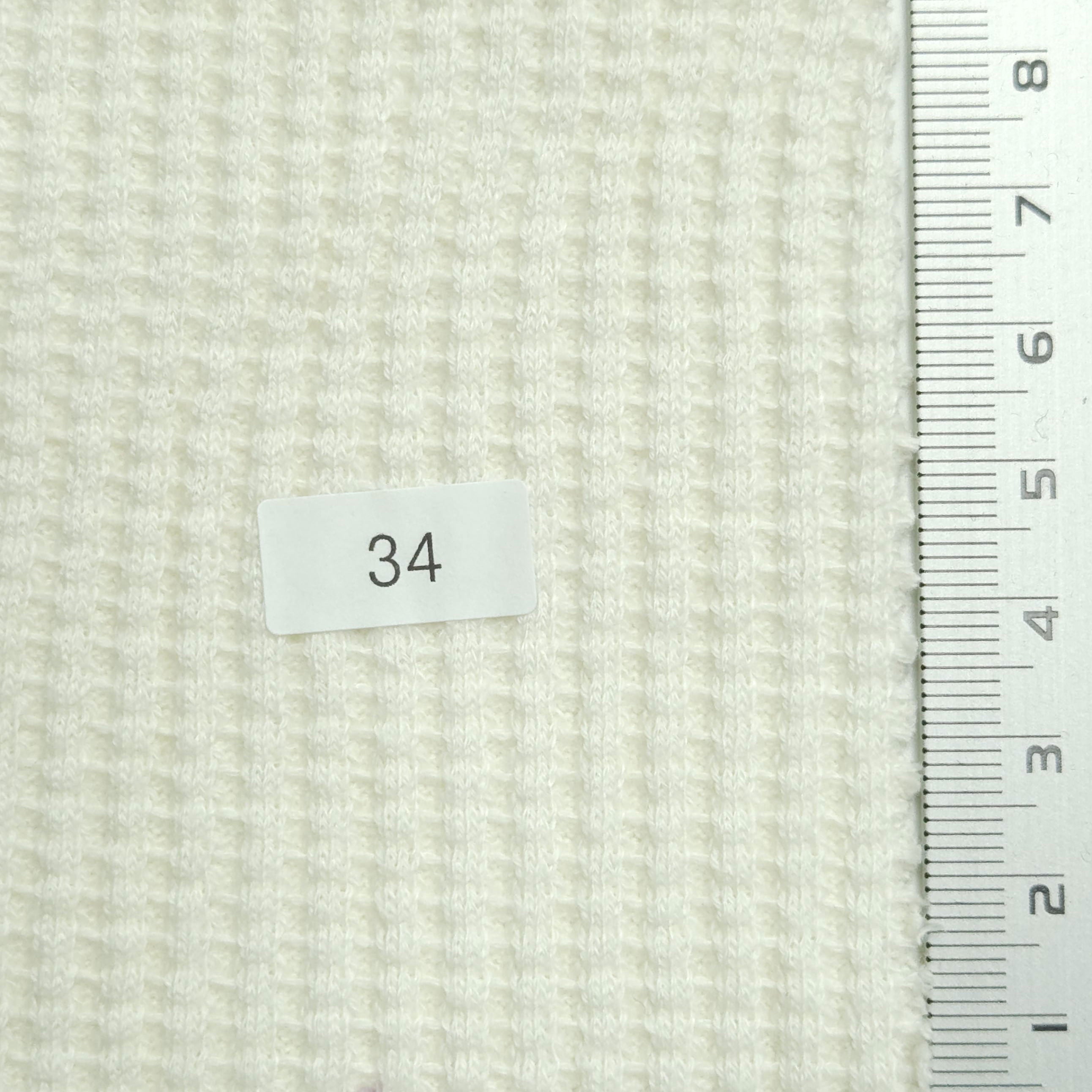 Rib Cotton Spandex Knit - FAB 1360 - 16.Ivory