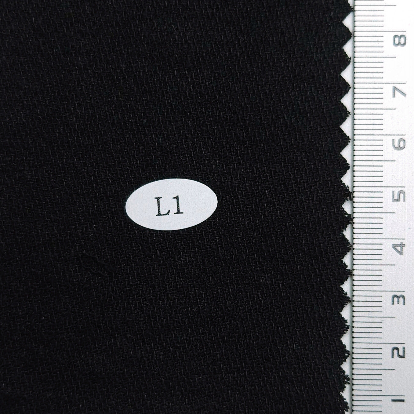 Solid Dobby Washing Linen Rayon Woven Fabric - FAB 1565 - 17.Black