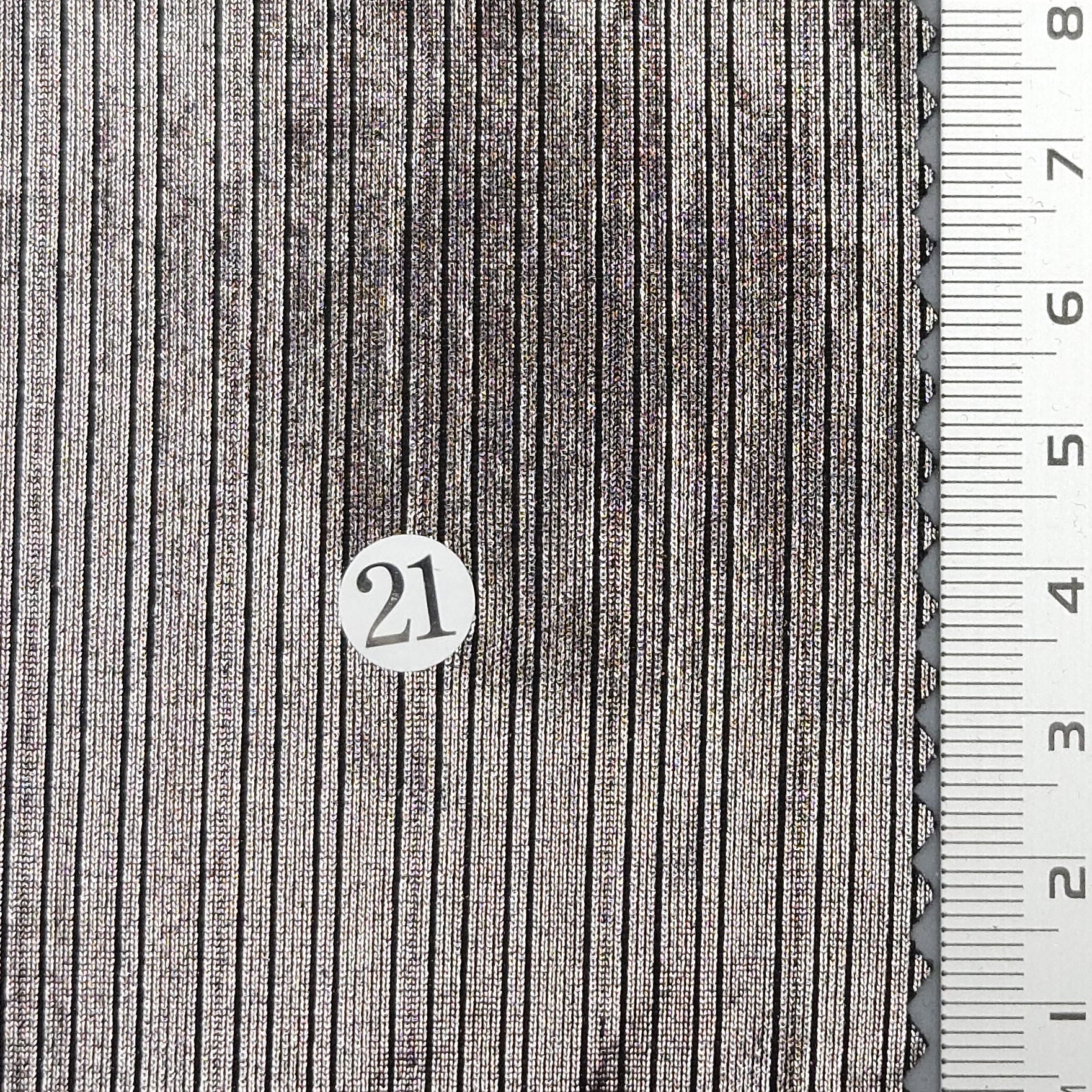 Solid Foil Irregular Slinky Polyester Spandex Knit Fabric - FAB 1697 - 17.Black Silver (21)