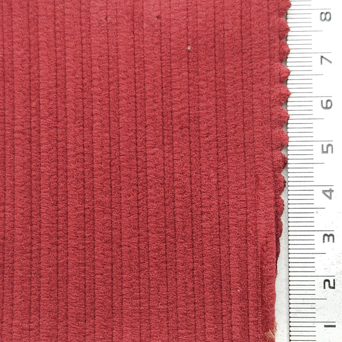 8Wale Solid Corduroy Cotton Woven Fabric - FAB 1657 - 17.Brick Red
