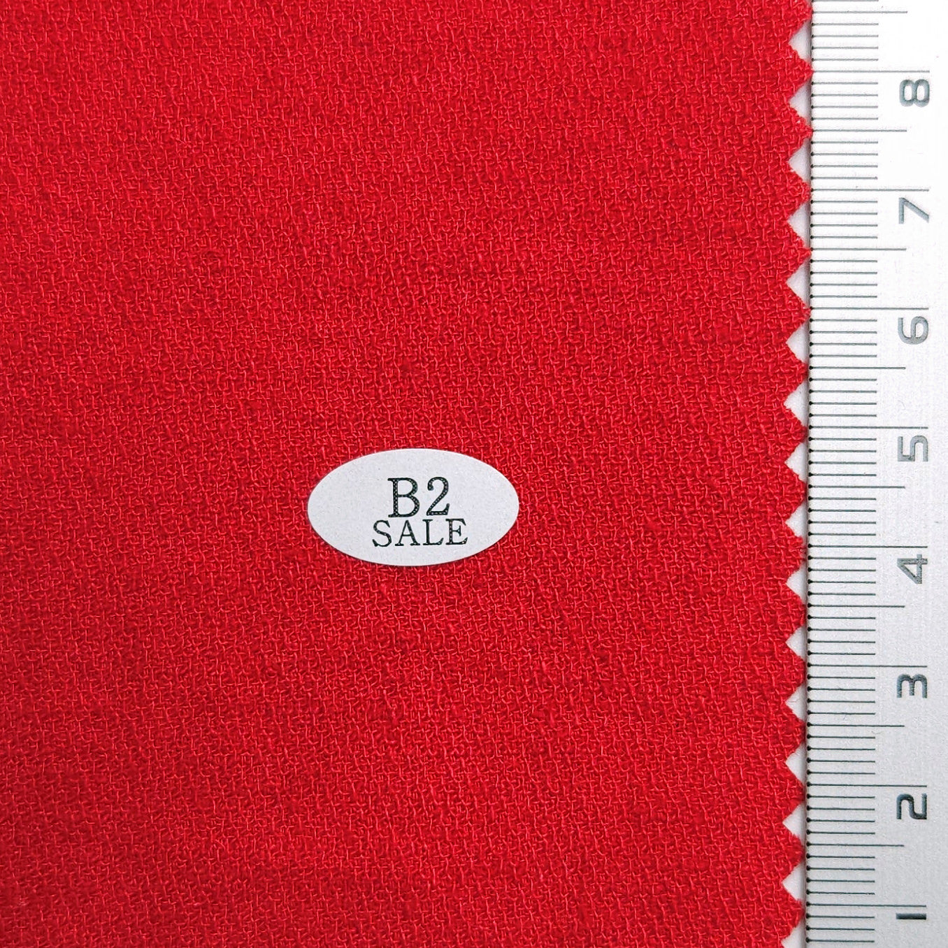 Solid Dobby Washing Linen Rayon Woven Fabric - FAB 1565 - 18.Crimson