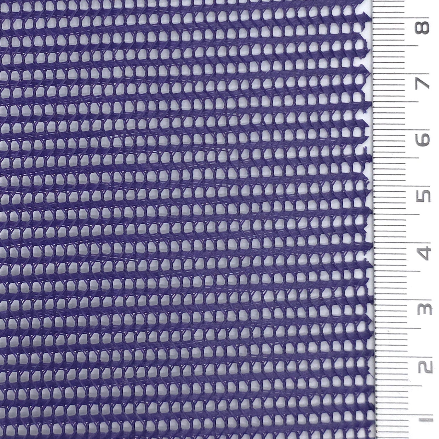 Resin Finished Rigid Nylon Mesh Knit Fabric - FAB1943 - Indigo