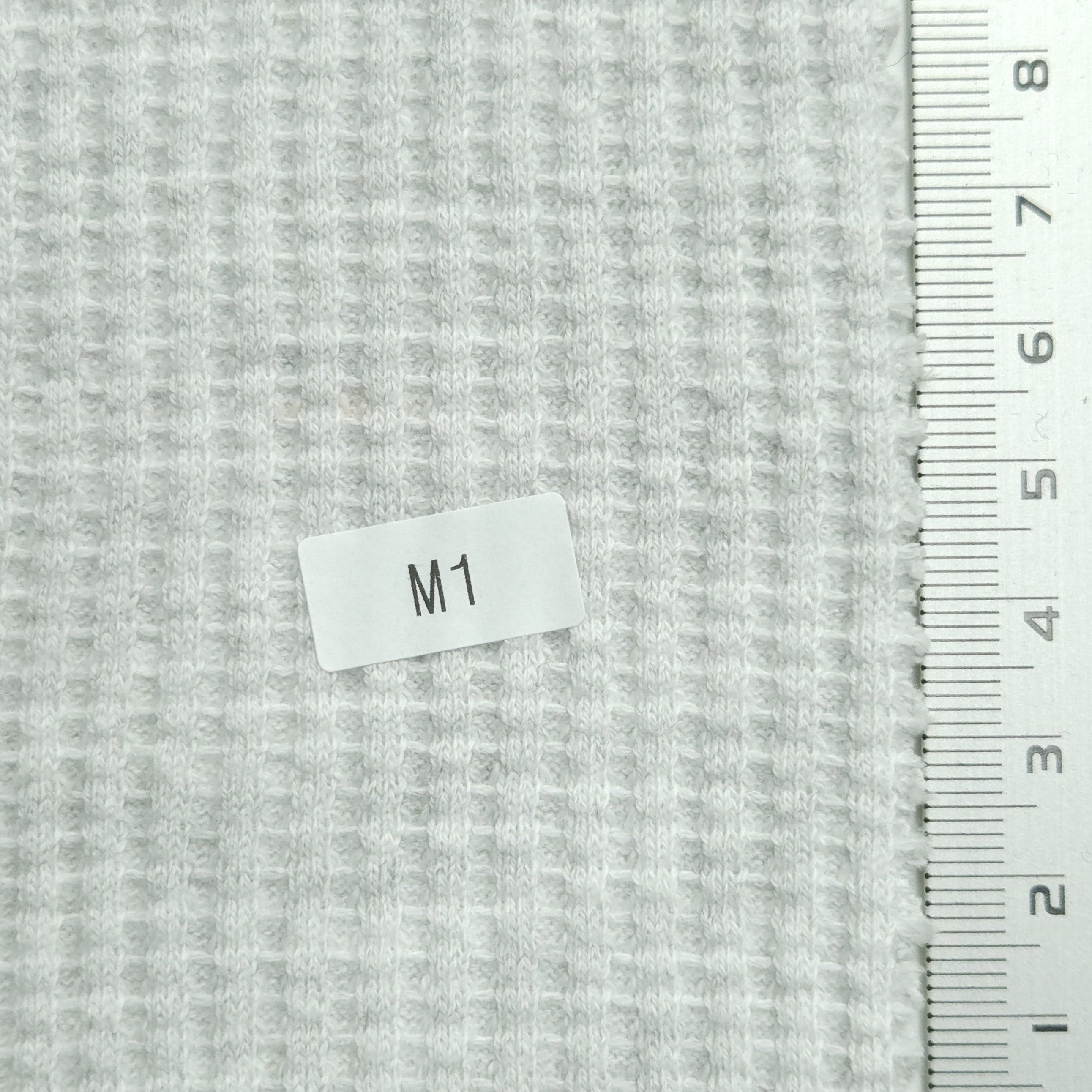 Rib Cotton Spandex Knit - FAB 1360 - 18.White