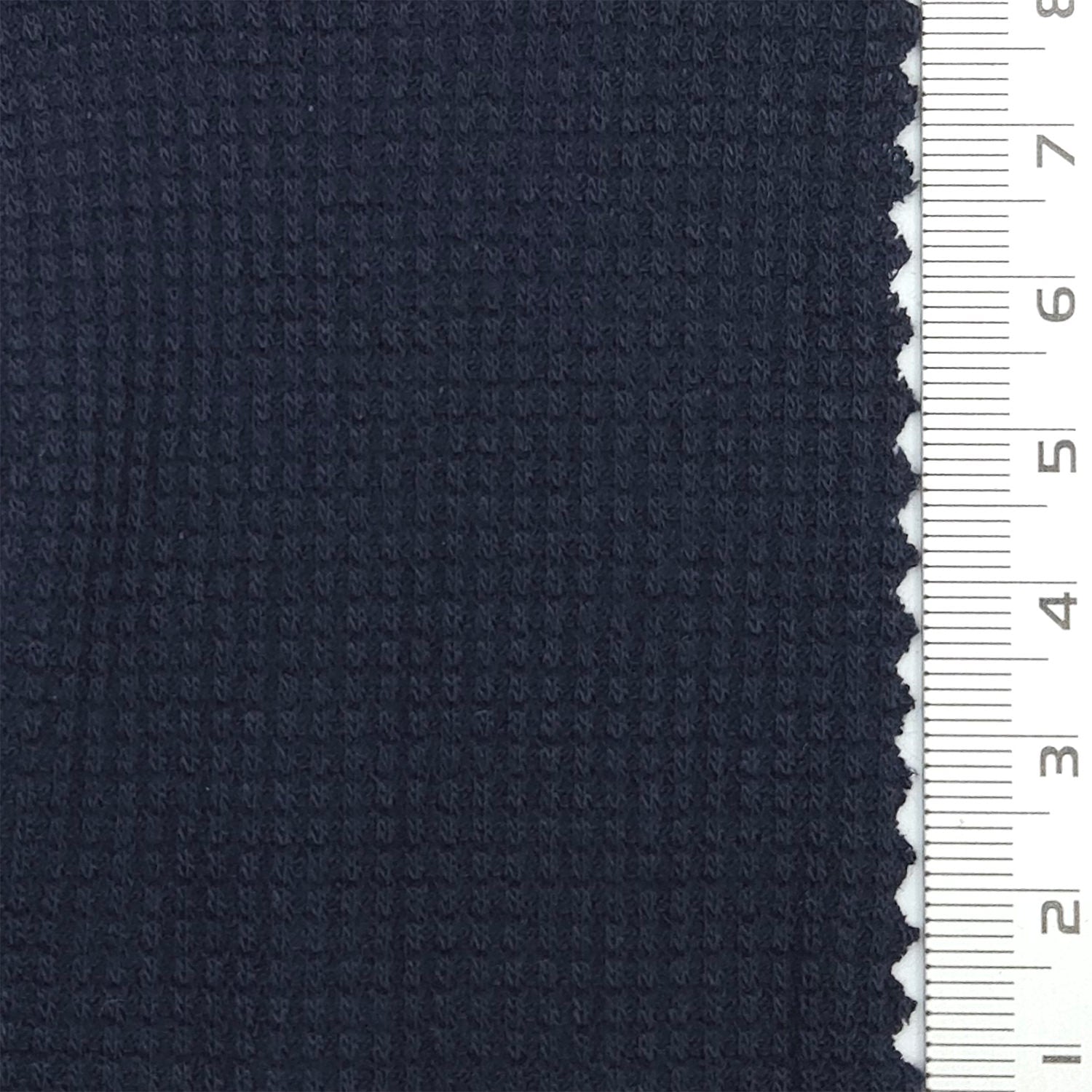 Solid Waffle Spandex Rayon Polyester Knit Fabric - FAB 1809 - 18.Dark Navy