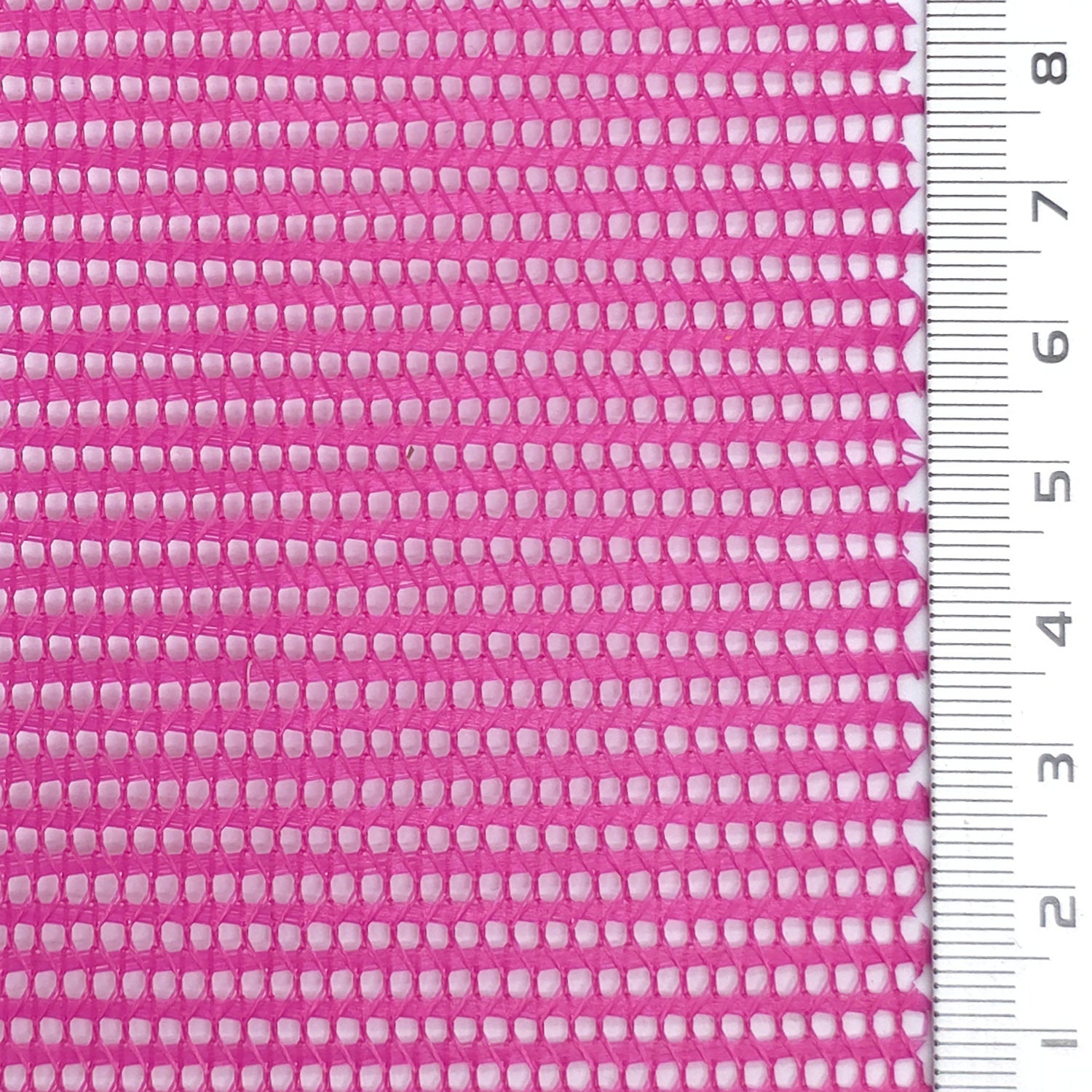 Resin Finished Rigid Nylon Mesh Knit Fabric - FAB1943 - Magenta