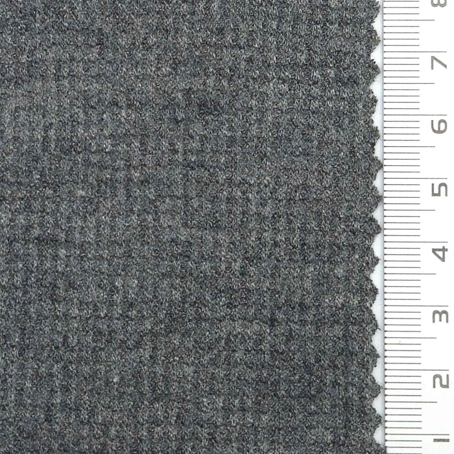 Solid Waffle Spandex Rayon Polyester Knit Fabric - FAB 1809 - 19.Melange Gray