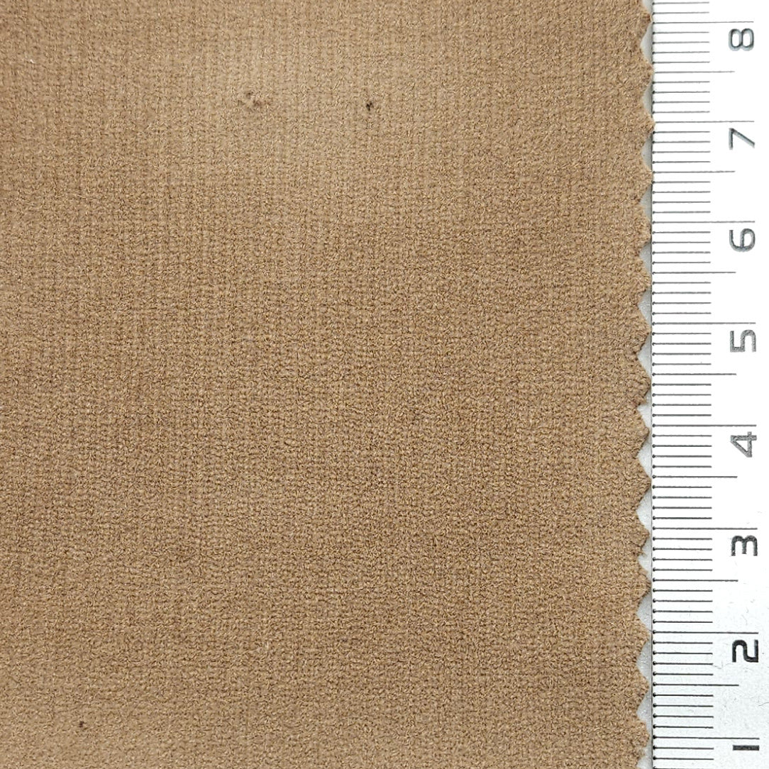 21 Wale Solid Corduroy Spandex Cotton Woven Fabric - FAB 1654 - 19.Dark Tan