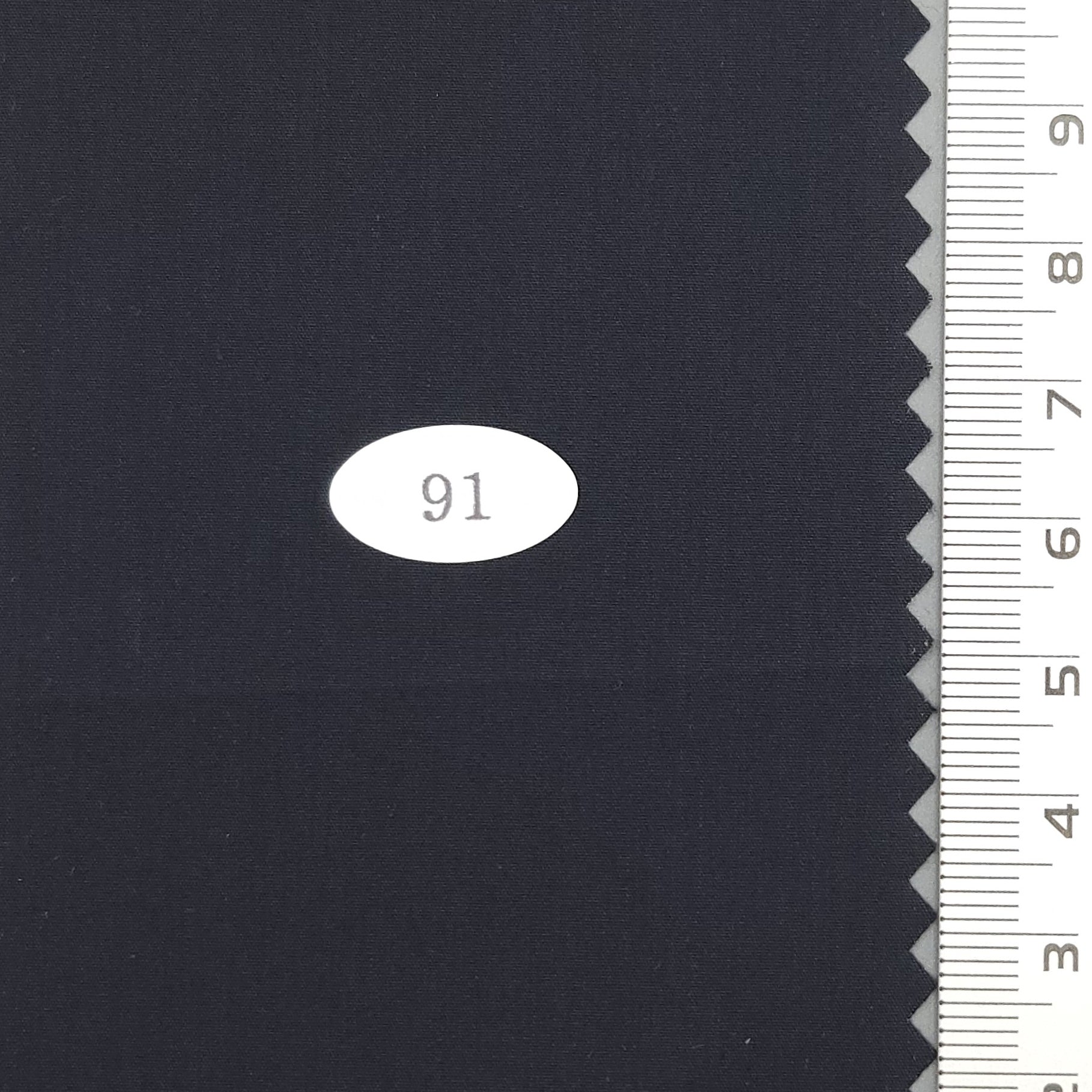 Solid Plain Recycled Cotton Polyester Woven Fabric - FAB 1700 - 19.Navy