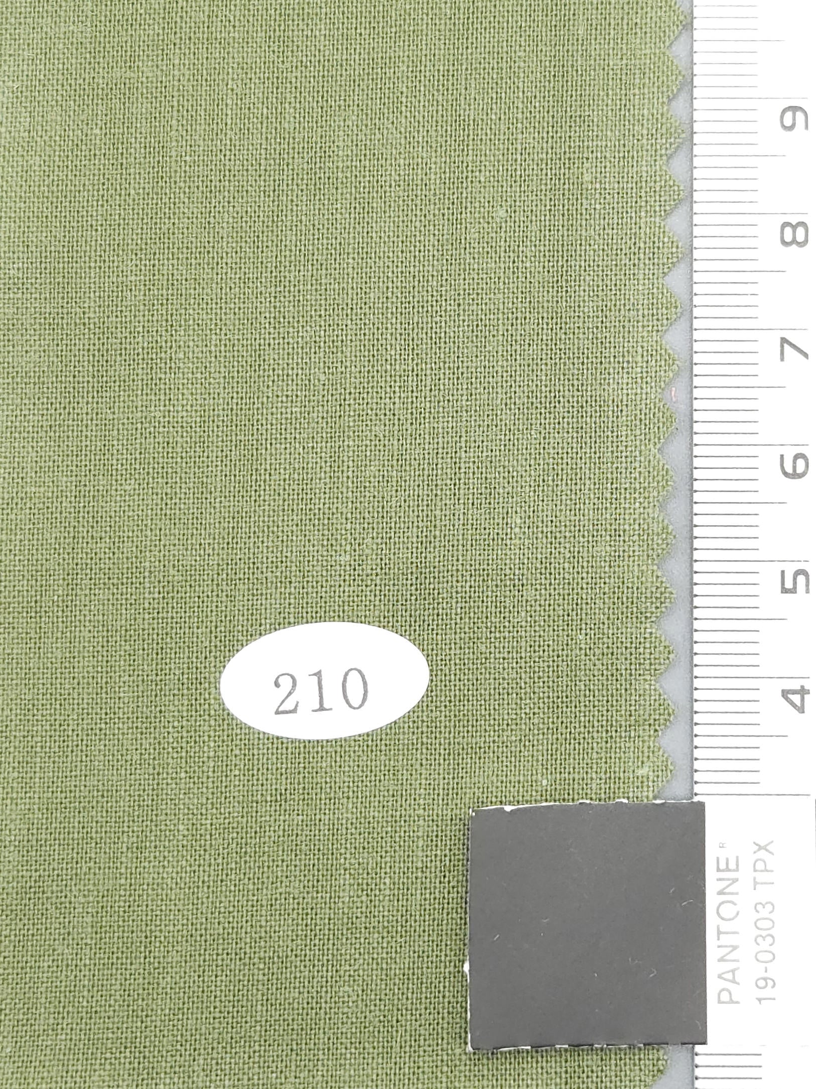 Linen Cotton Woven Fabric - FAB 1267 - 19.Iguana Green