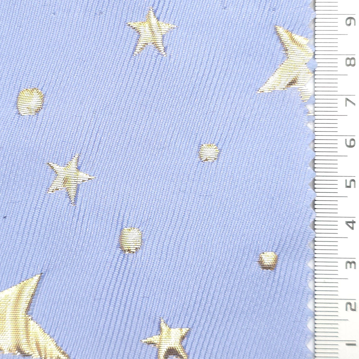 Dot Star Jacquard Polyester Nylon Metallic Woven Fabric - FAB 1819 -