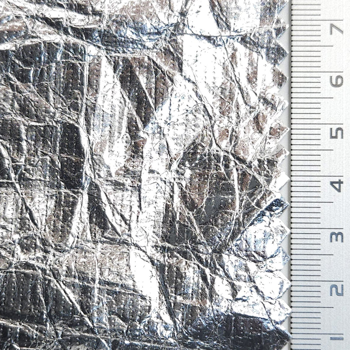 Solid Crack Foil Polyurethane Woven Fabric - FAB 1601 - 1.FAB1601-1