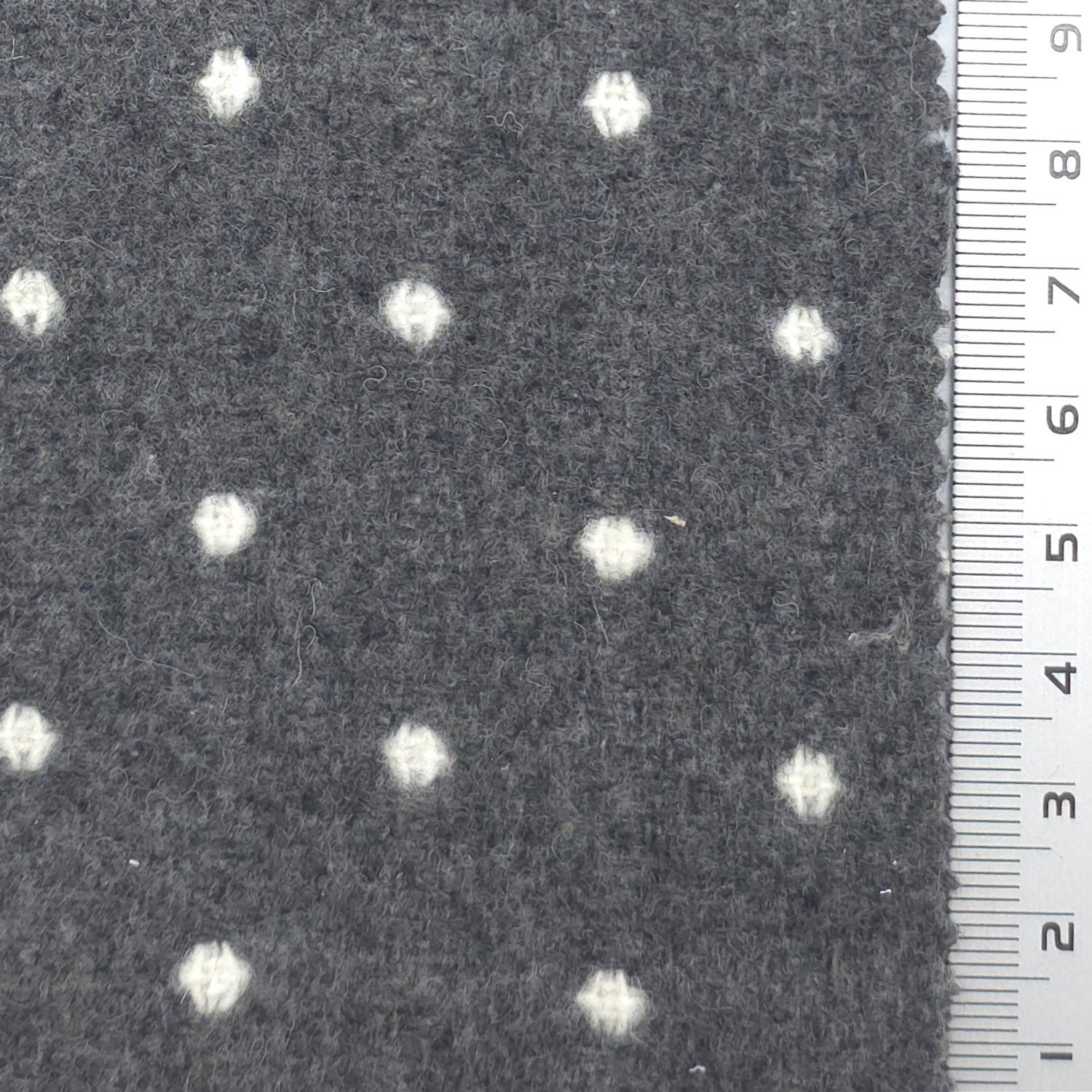 Dark Gray - Polka-Dot Poly Woven Fabric - FAB1911