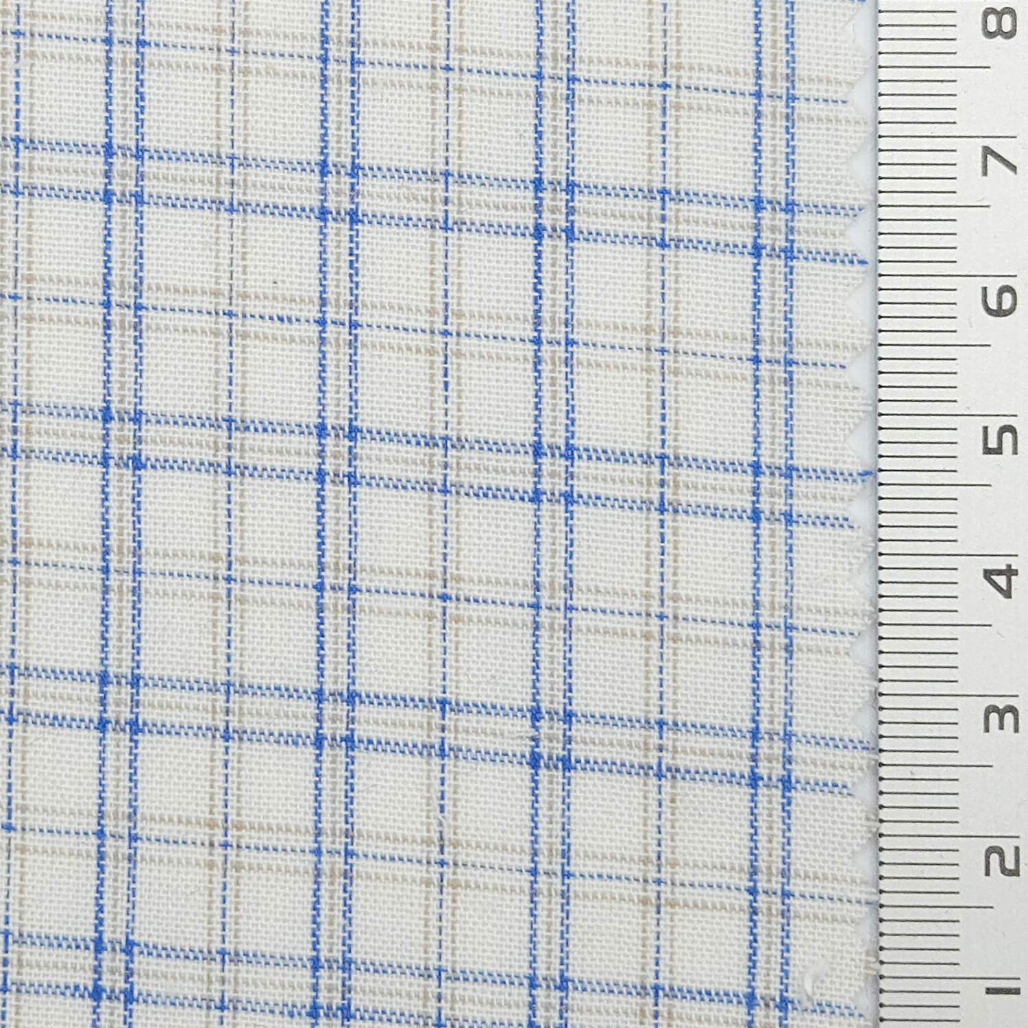 1.Light Blue Plaid-2.Mint Green-3.Light Beige-4.Charcoal Plaid-Swatch - Check YarnDyed Cotton Woven Fabric - FAB 1798