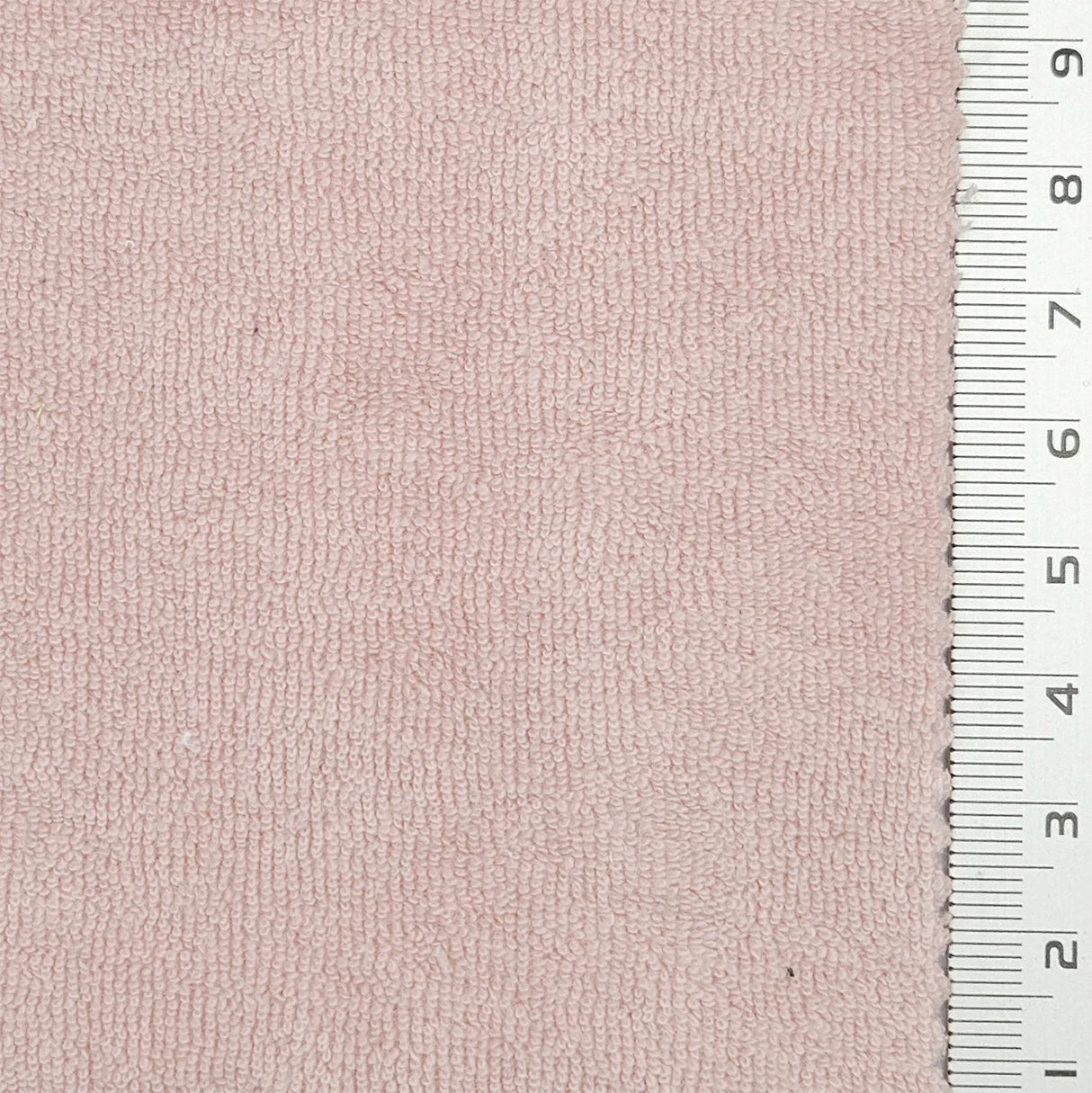 Towelling Solid Terry Cotton Polyester Knit Fabric - FAB1766 - 1.Light pink-2.White-3.Ivory-4.Light beige-5.Pale yellow-6.Tan-7.Dark green-8.Forest green-9.Charcoal gray-10.Taupe