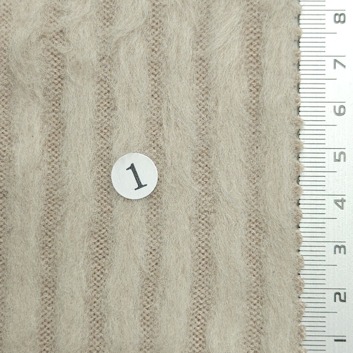 Solid Brushed Rib Rayon Polyester Knit Fabric - FAB 1593 - FAB1593-1