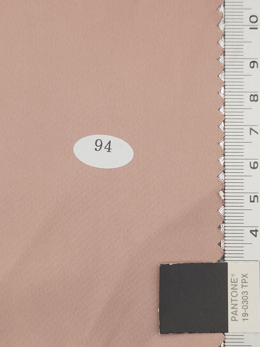 Solid Recycled Satin Spandex Polyester Woven Fabric - FAB1711 - 1.Reddish Orange-2.Martini-3.Brownish Grey-4.Bone-5.Ivory-6.Sandrift-7.N/A-8.Flint-9.Jet Grey-10.Blue Bayoux