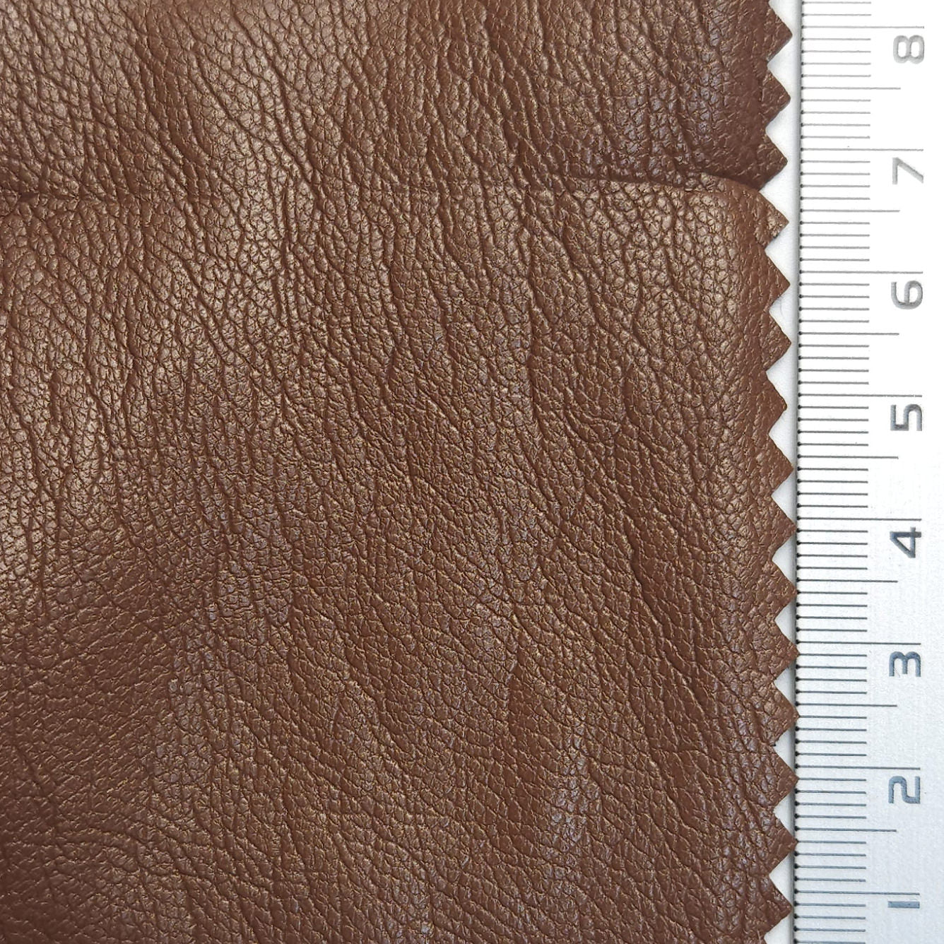 Solid Leather Polyurethane Woven Fabric - FAB 1602 - 1.Brown