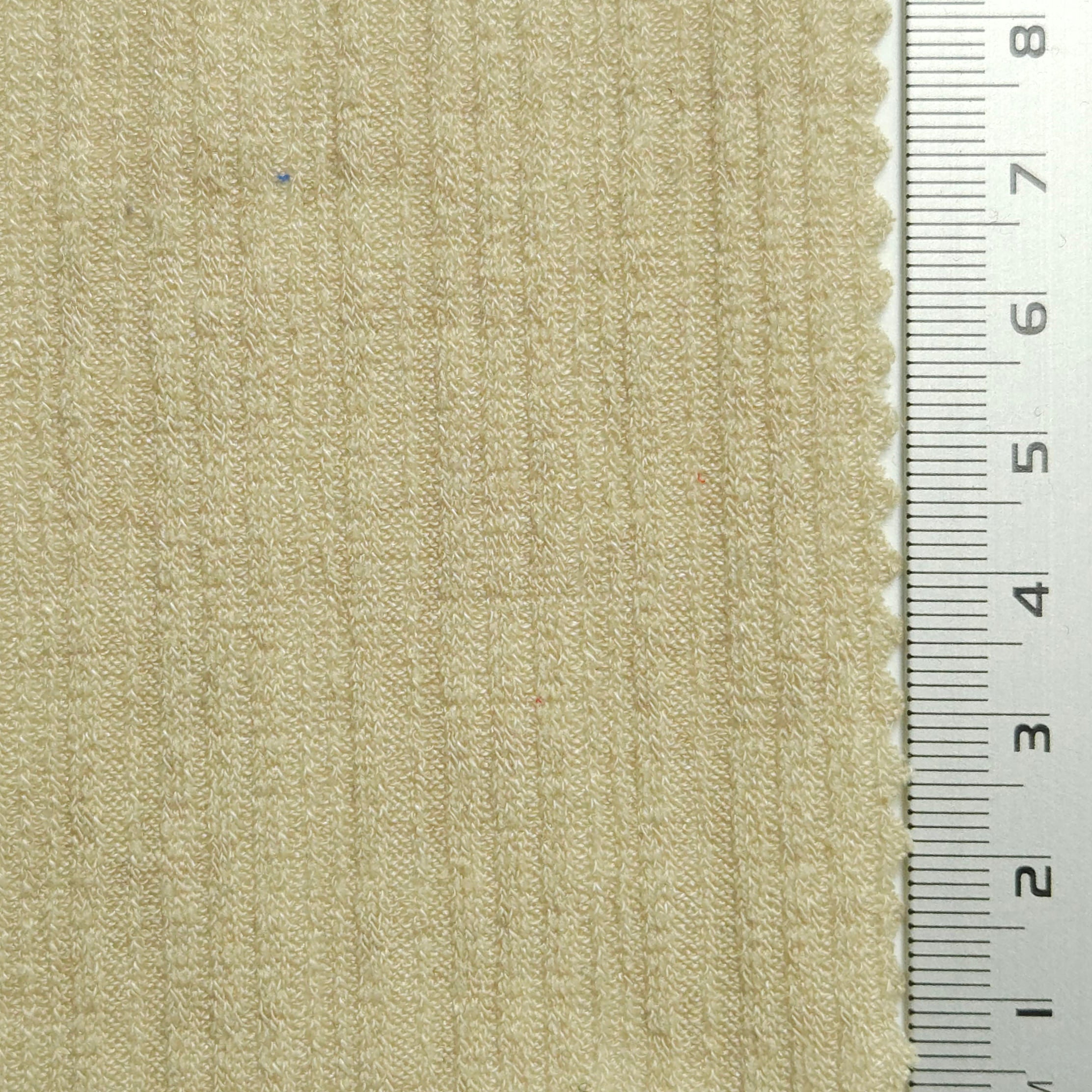 Solid Rib Polyester Spandex Knit Fabric - FAB 1545 - 1.Beige