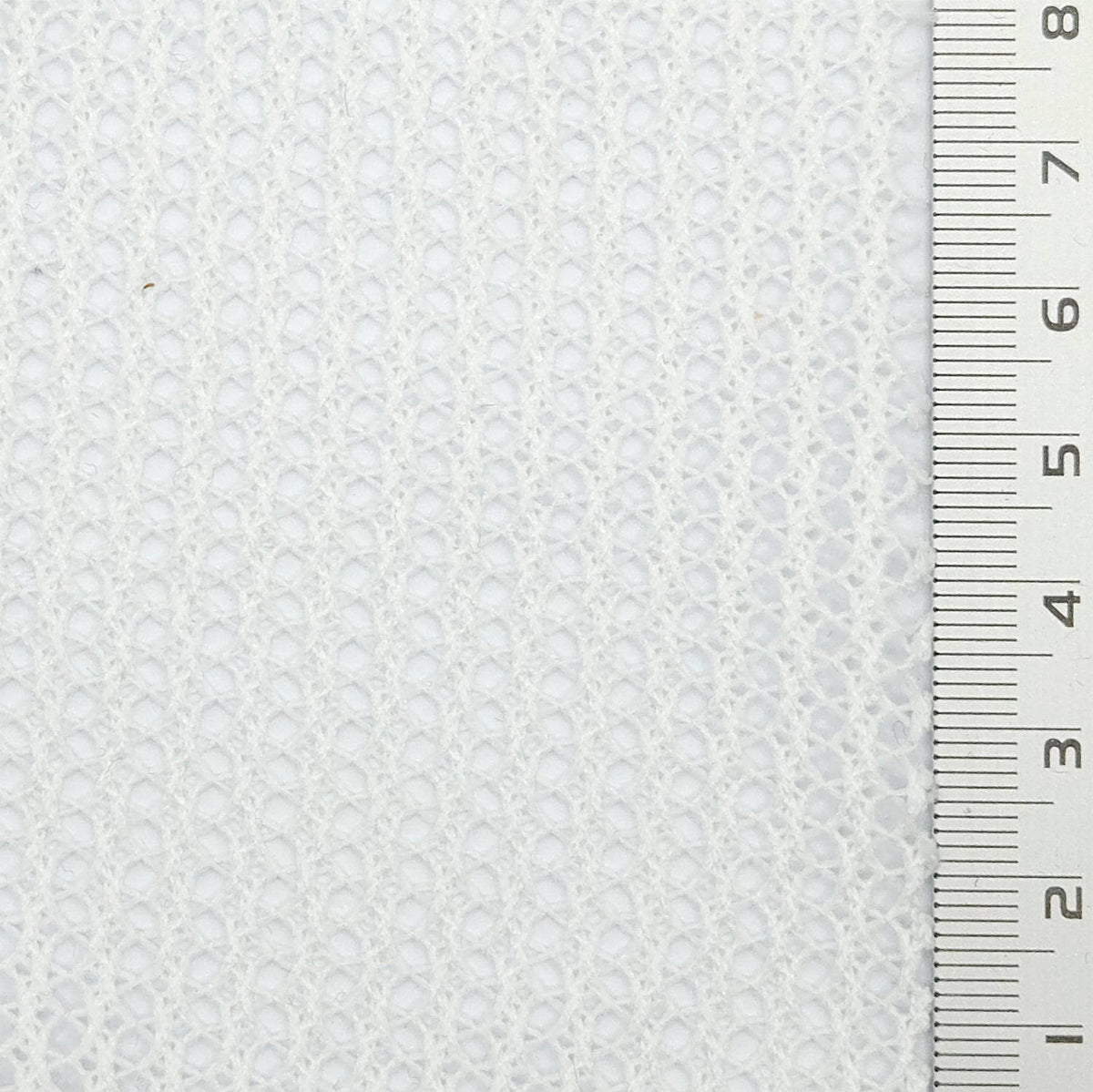 1.White-2.Ivory-3.Mint Green-4.Navy-5.Black - Stripe Mesh Polyester Knit Fabric - FAB 1801