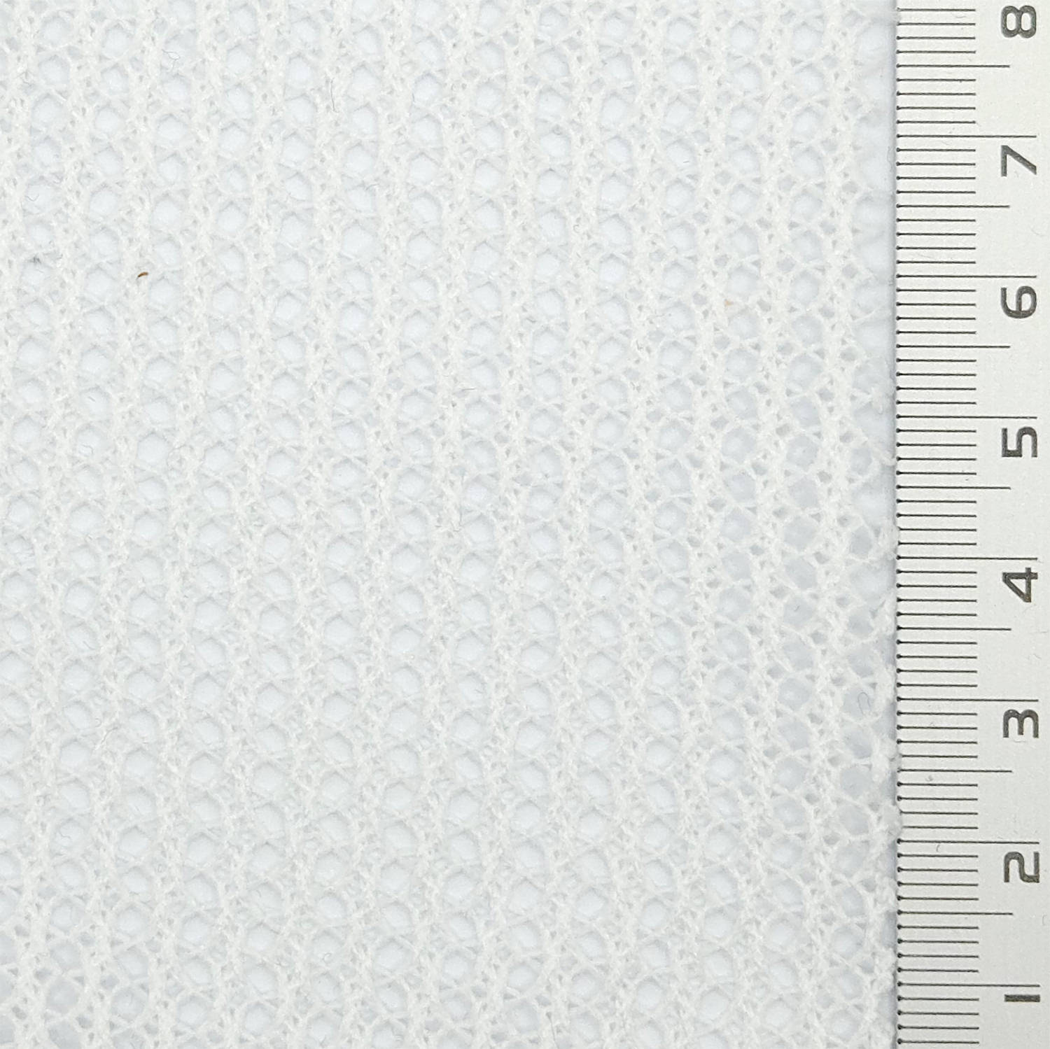 1.White-2.Ivory-3.Mint Green-4.Navy-5.Black - Stripe Mesh Polyester Knit Fabric - FAB 1801
