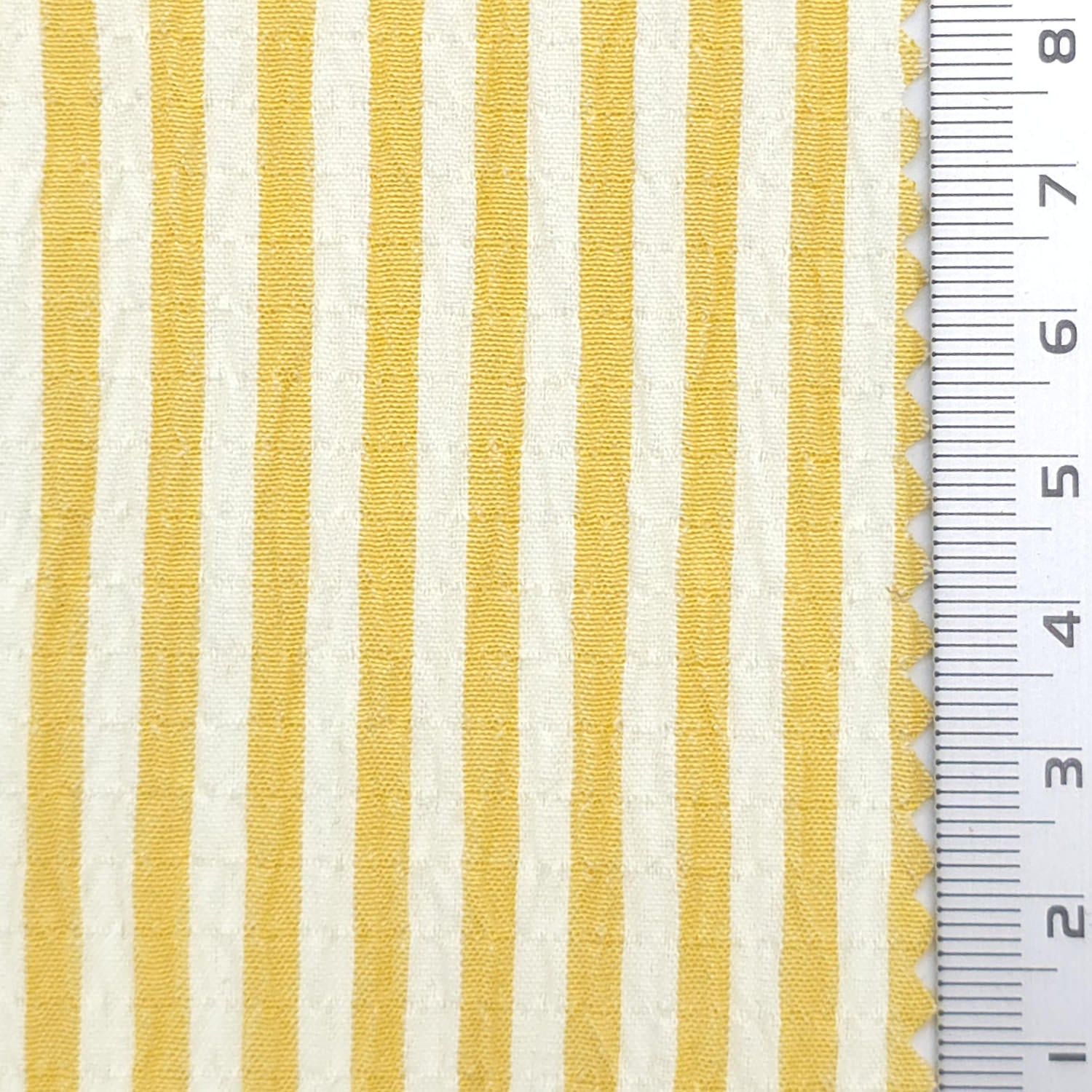 Stripe Polyester Rayon Woven Fabric - FAB1961 - Yellow