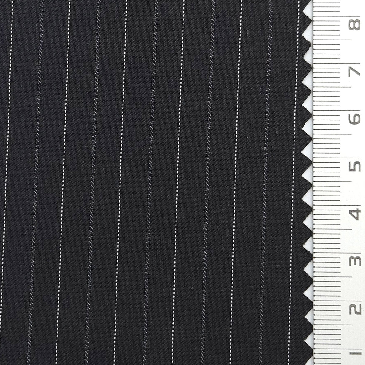 1.Black-2.Light gray-3.Beige-4.Slate Gray-5.Navy blue - Pencil Stripe Plain Rayon Spandex Polyester Woven Fabric - FAB 1782