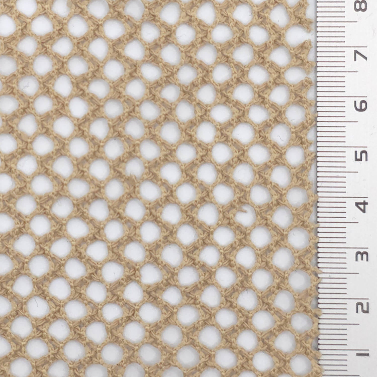 1.Tan-2.Beige-3.Light Beige-4.White-5.Ivory - Mesh Poly Cotton Knit Fabric - FAB 1850
