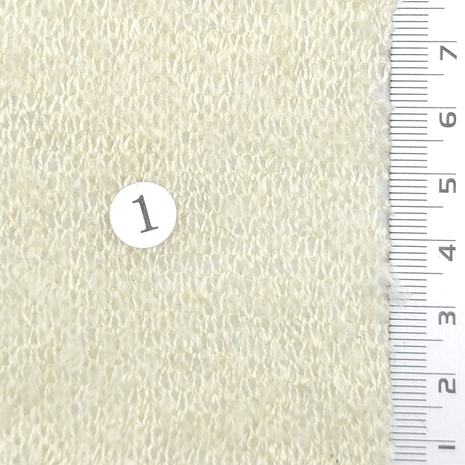 Boucle Acrylic Nylon Wool Knit Fabric - FAB1974 - Ivory