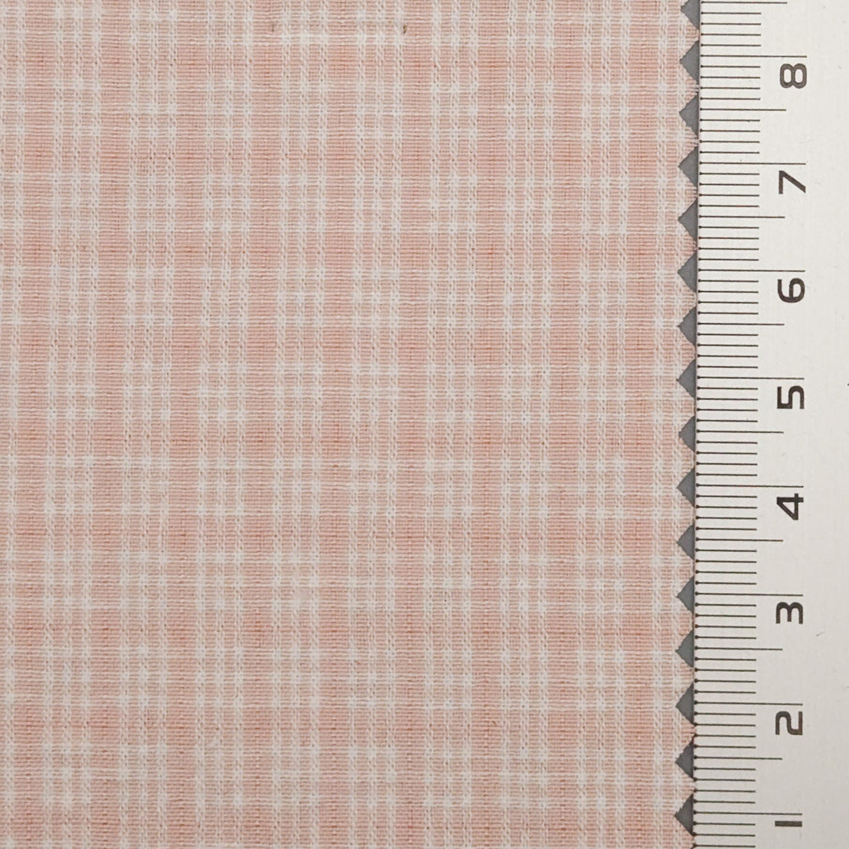 Check Cotton Woven Fabric | FAB1549 | 1.Soft Peach, 2.Spring Wood, 3.Onahau, 4.Green, 5.Yellow, 6.Orange, 7.Snuff, 8.Periwinkle, 9.Pale Cornflower Blue, 10.Black by Fabricis.com #