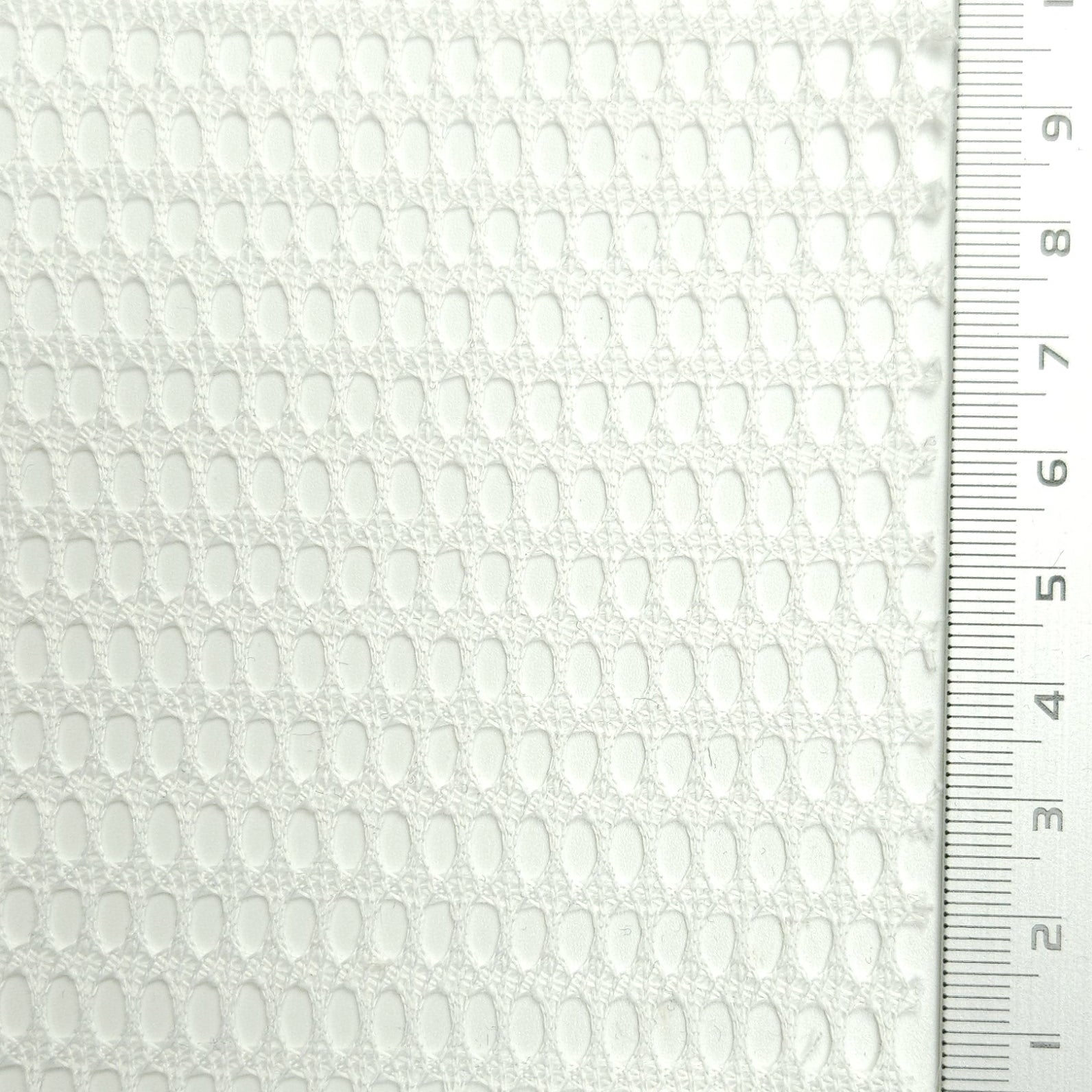 1.White-2.Travertine-3.Loafer-4.Porcelain-5.Midnight Express - Solid Lace Mesh Polyester Knit Fabric - FAB 1576