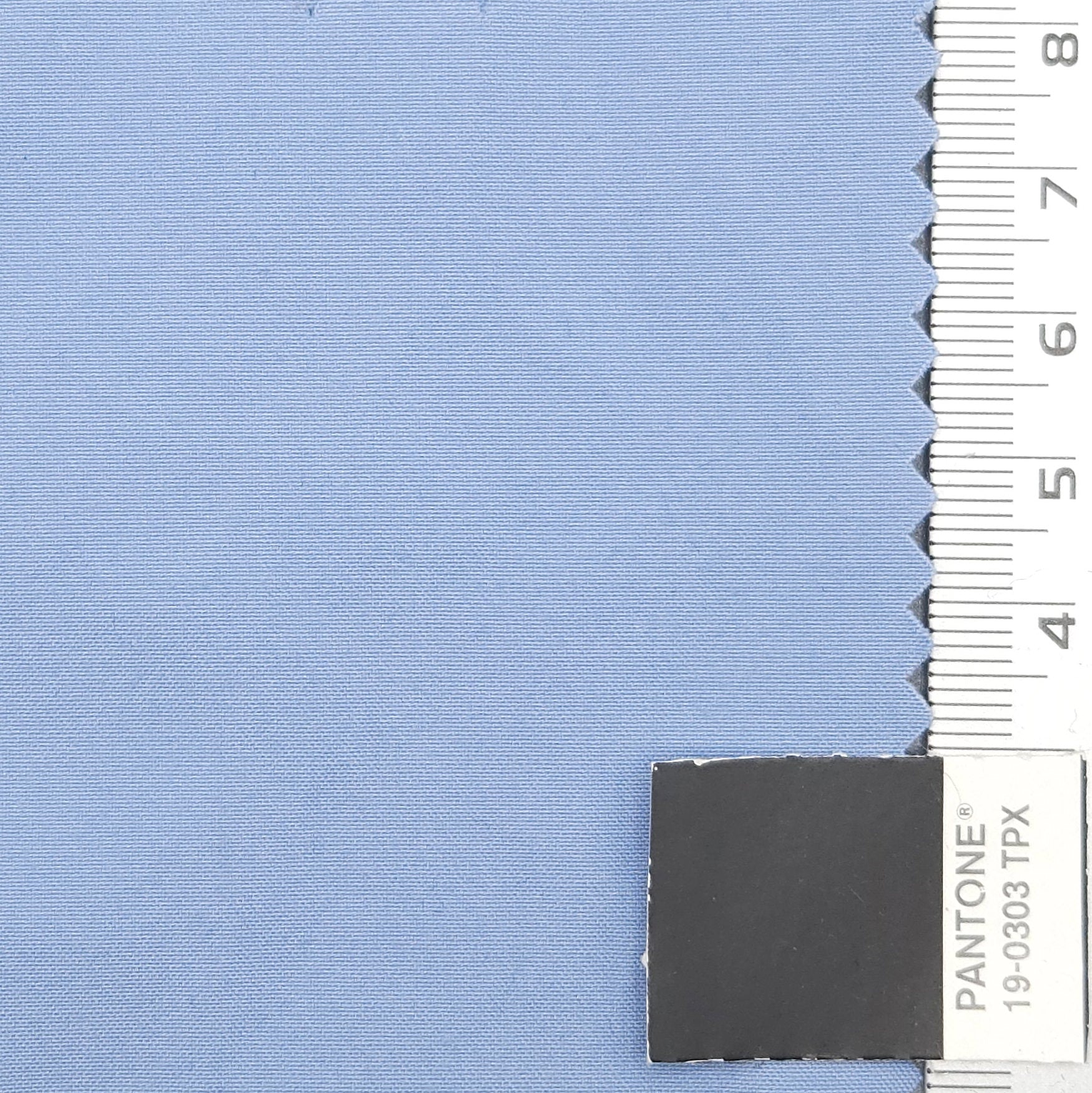 Hiking Solid Plain Recycled Polyester Cotton Woven Fabric - FAB 1725 - 1.Sky Blue
