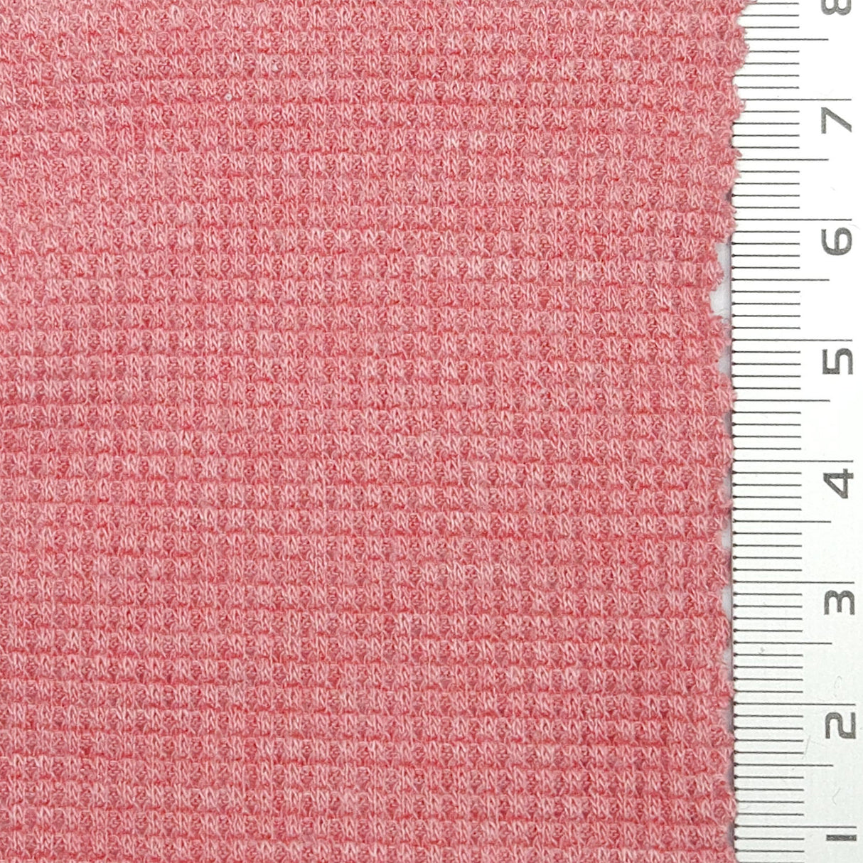 Solid Waffle Spandex Rayon Polyester Knit Fabric - FAB1809 - 1.Dusty pink-2.White-3.Gray Pink-4.Gray Blue-5.Beige-6.Lilac-7.Red-8.Green-9.Yellow-10.Purple