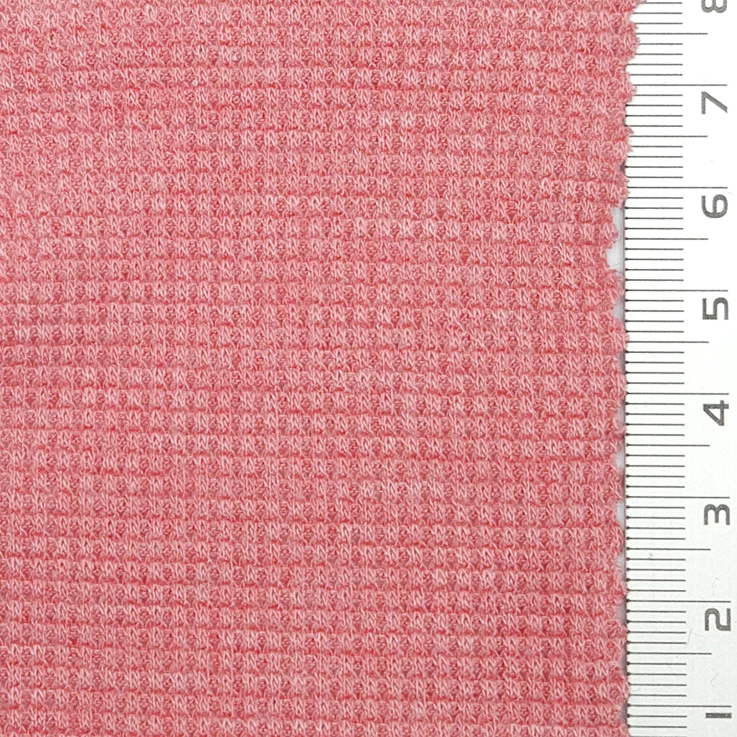 1.Dusty pink-2.White-3.Gray Pink-4.Gray Blue-5.Beige - Solid Waffle Spandex Rayon Polyester Knit Fabric - FAB 1809