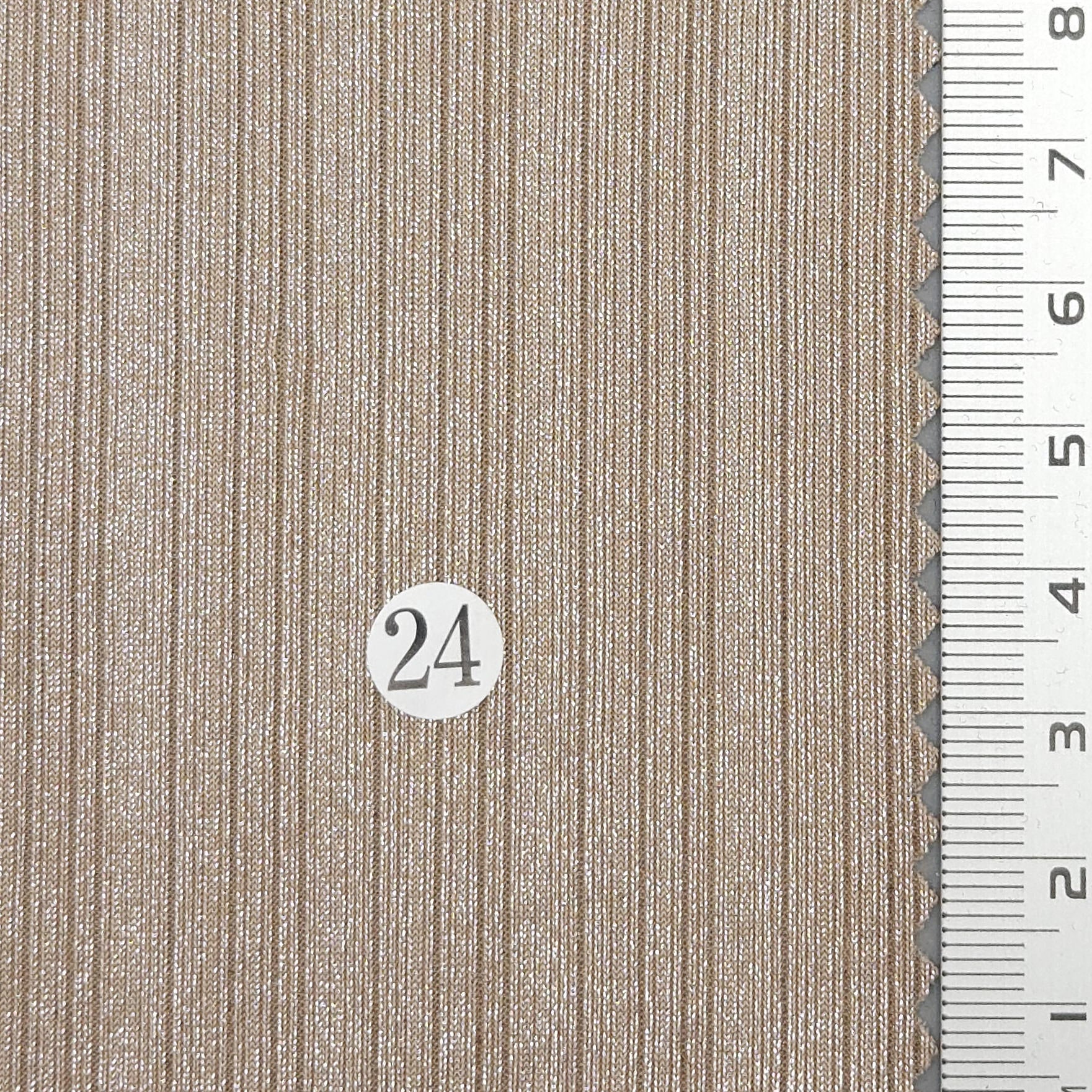 Solid Foil Irregular Slinky Polyester Spandex Knit Fabric - FAB 1697 - 20.Beige Silver (24)
