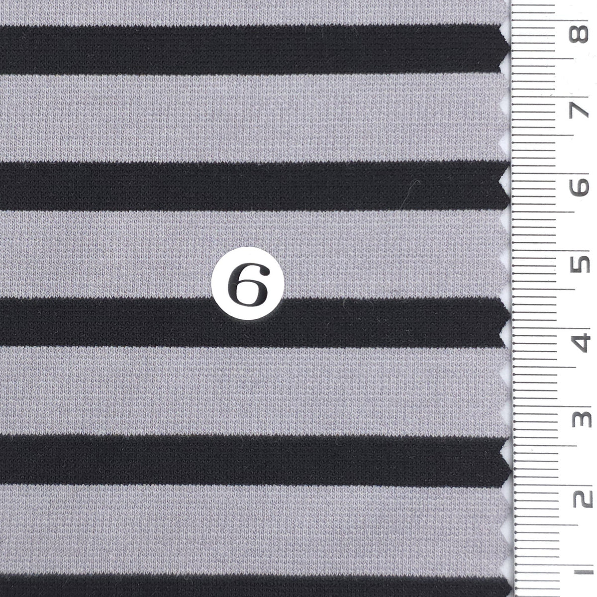 1: Light Blue-2: Pink Beige-3: Navy Blue-4: Dusty Rose-5: Dark Brown - Stable Medium Weight Striped Poly Cotton Span Ponte Knit Fabric - FAB 1922