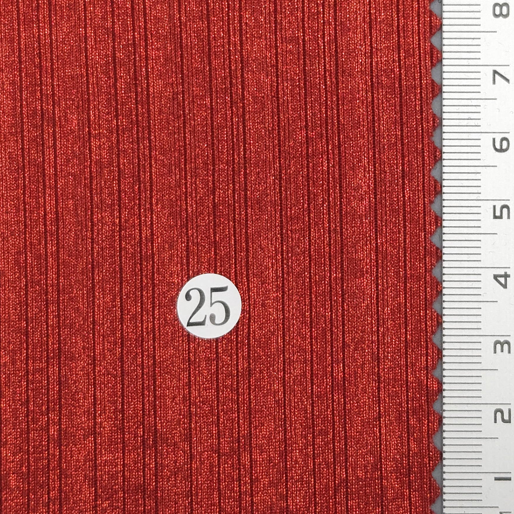 Solid Foil Irregular Slinky Polyester Spandex Knit Fabric - FAB 1697 - 21.Red Red (25)