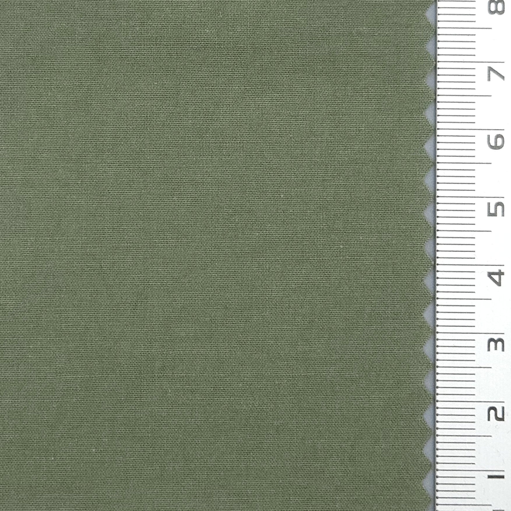 40s Solid Enzyme Washing Cotton Spandex Woven Fabric - FAB 1670 - 21.Camouflage Green