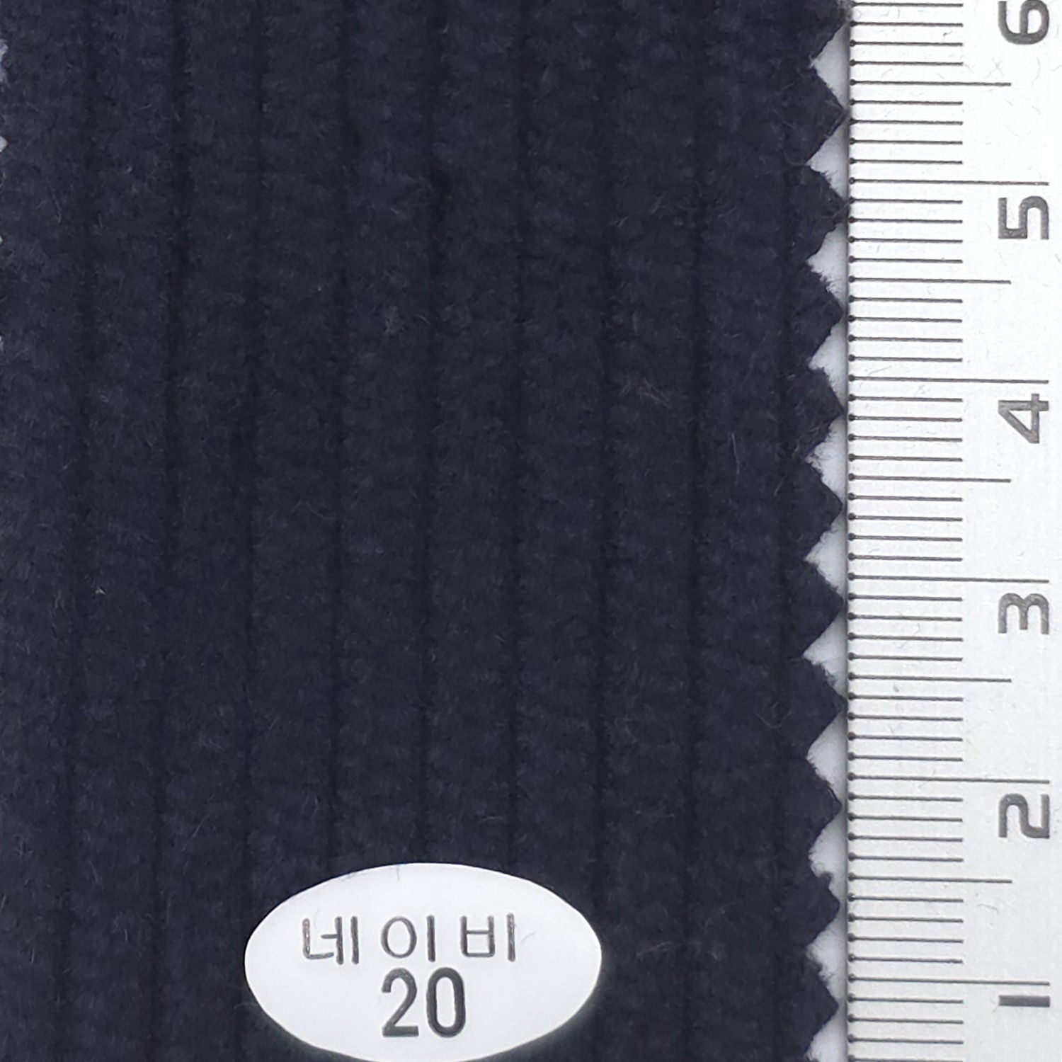 Navy - 6Wale Solid Corduroy Cotton Woven Fabric - FAB 1656