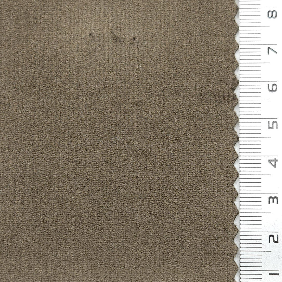 21 Wale Solid Corduroy Spandex Cotton Woven Fabric - FAB 1654 - 21.Domino
