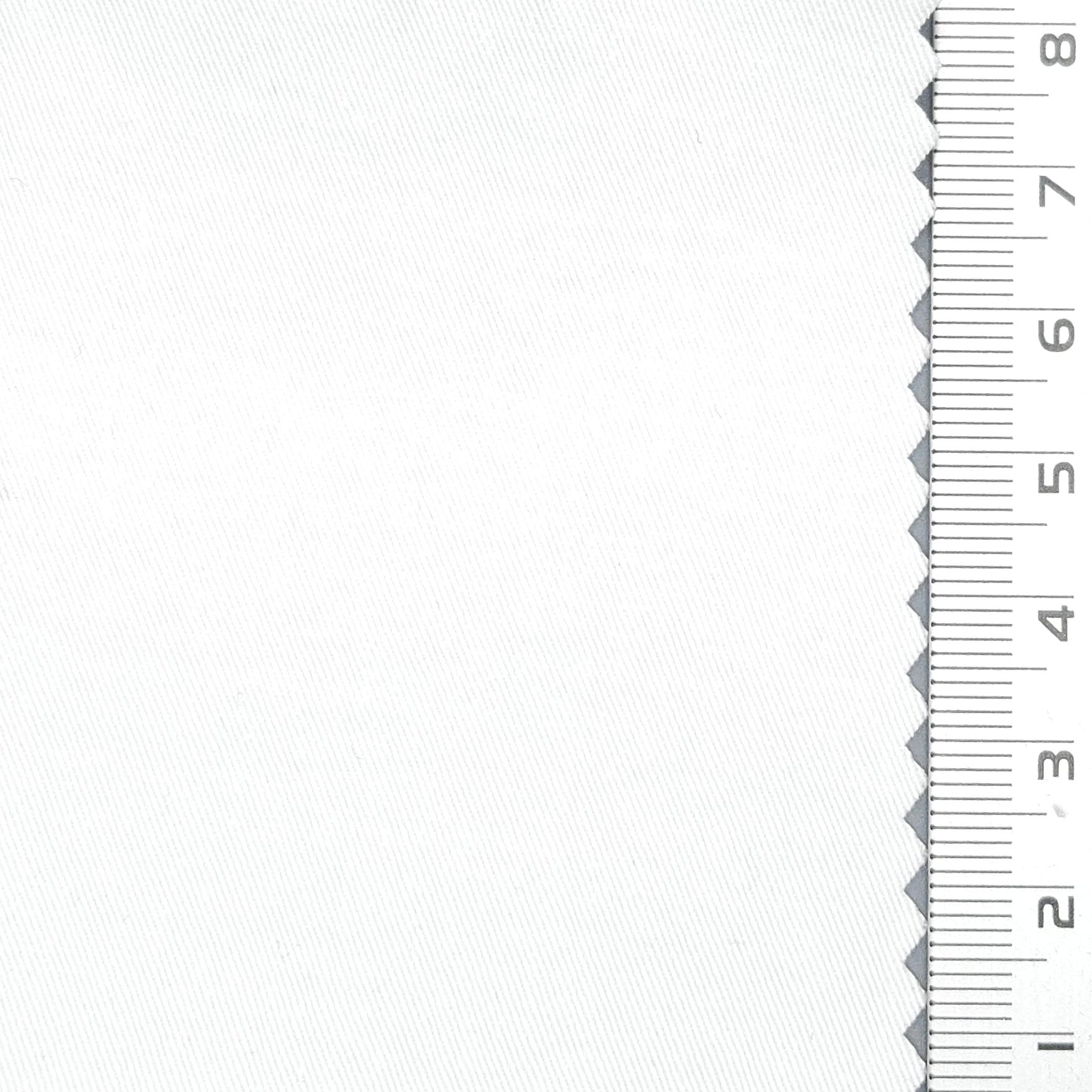 20s High Density Solid Enzyme Washing Spandex Cotton Woven Fabric - FAB 1664 - 21.White
